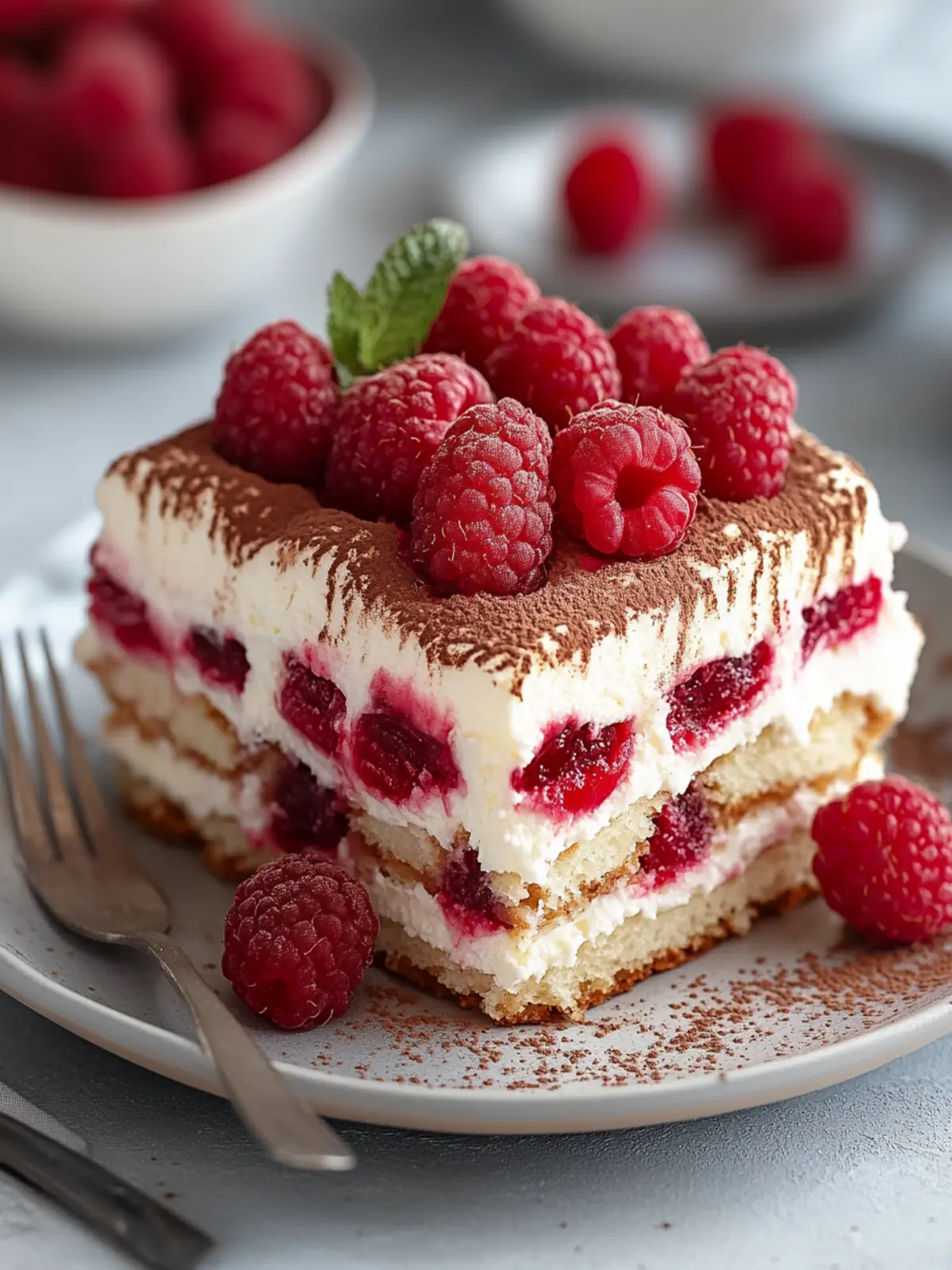 Delicious Fresh Raspberry Tiramisu: Your No-Bake Summer Treat 4 Fresh Raspberry Tiramisu