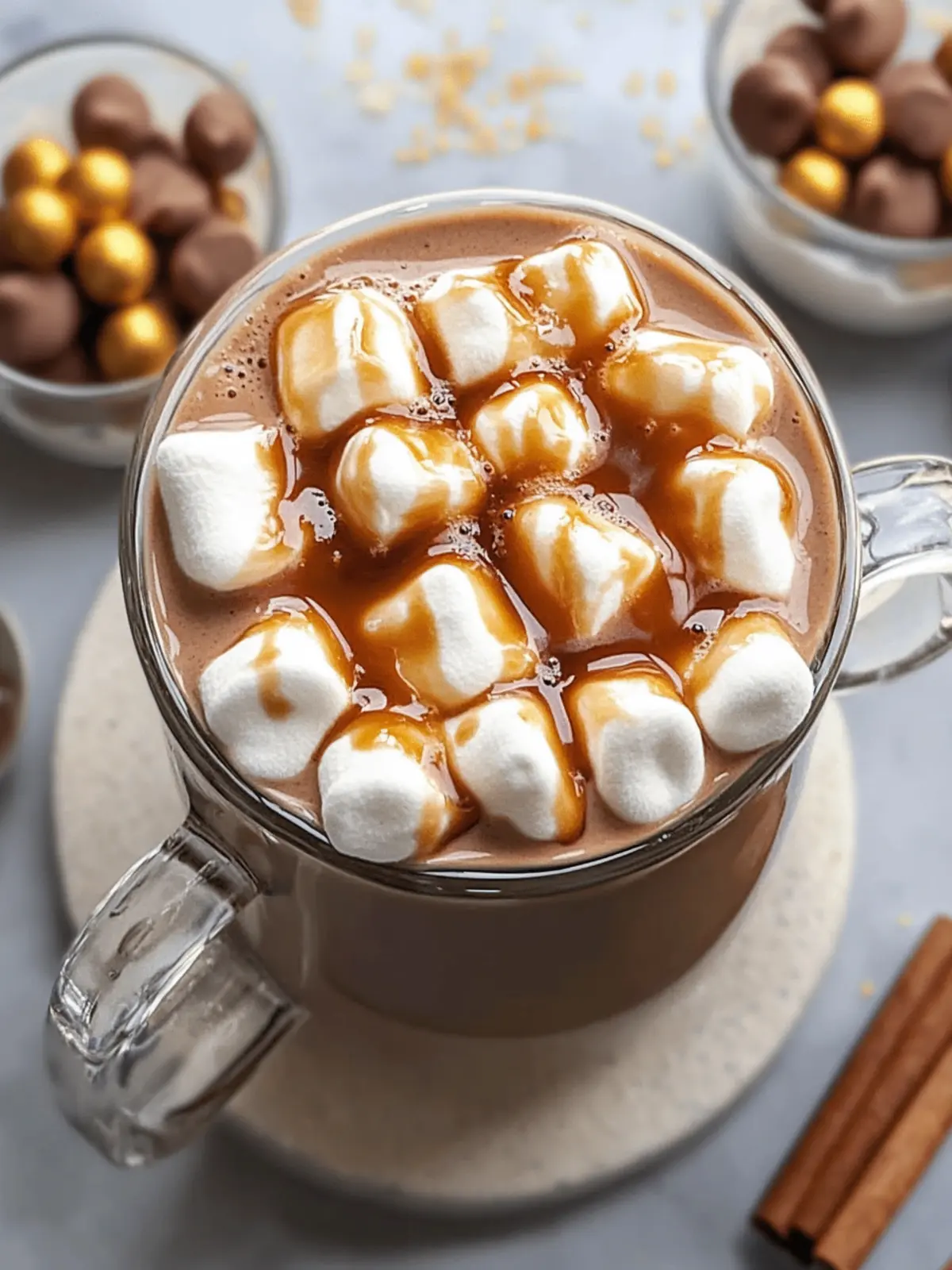 Indulge in Caramel Marshmallow Hot Chocolate Bliss 4 Caramel Marshmallow Hot Chocolate