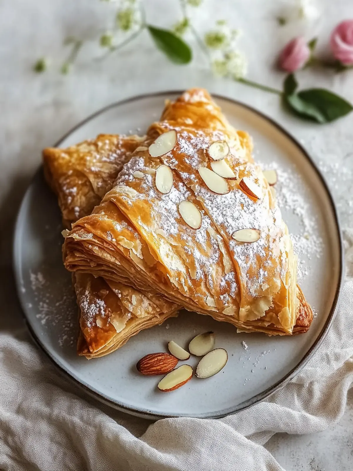 Irresistible Flaky Sweet Almond Pastry That'll Delight You! 4 Flaky Sweet Almond Pastry