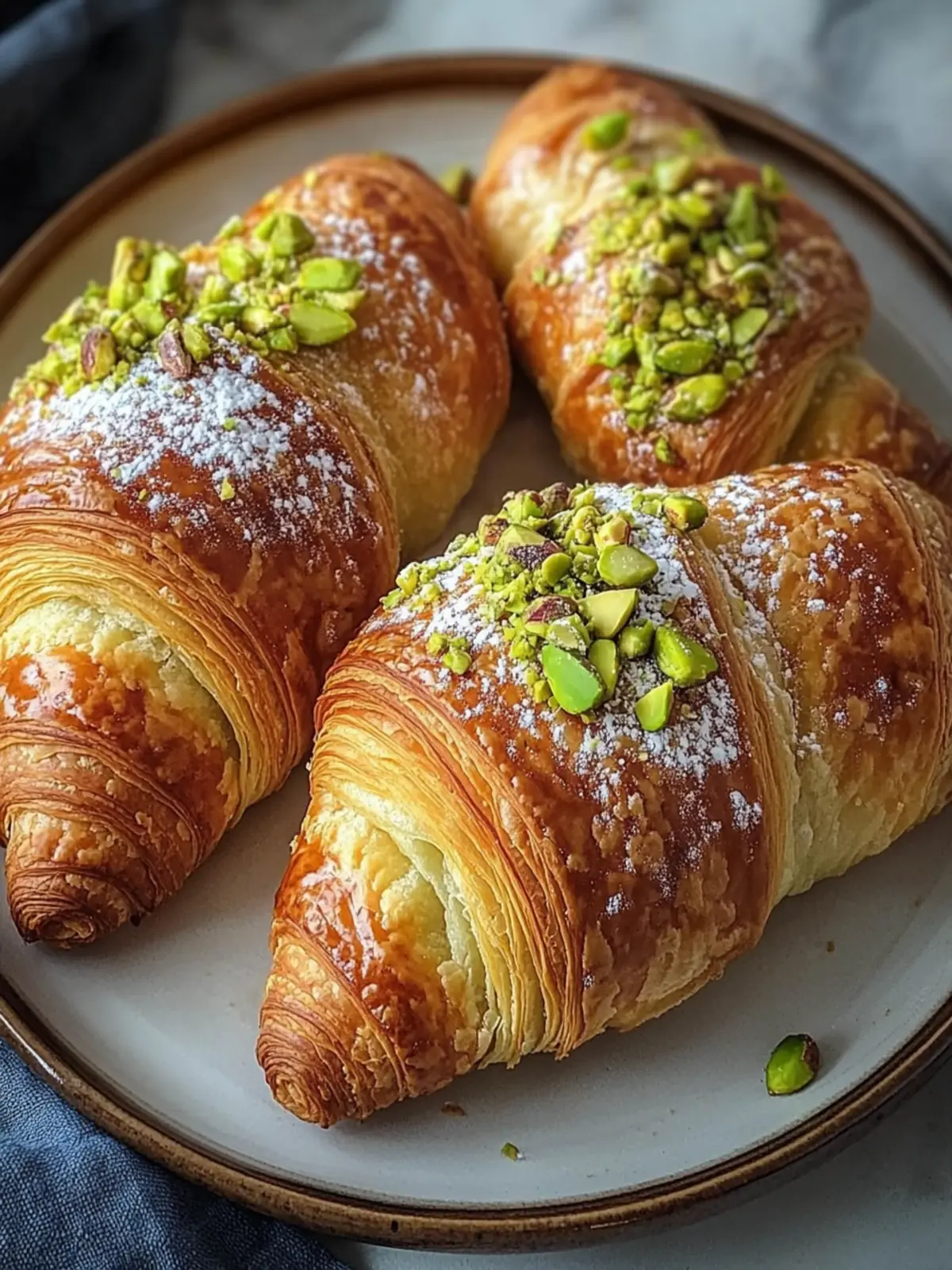 Golden Pistachio Croissants: Your New Favorite Breakfast Treat 3 Golden Pistachio Croissants