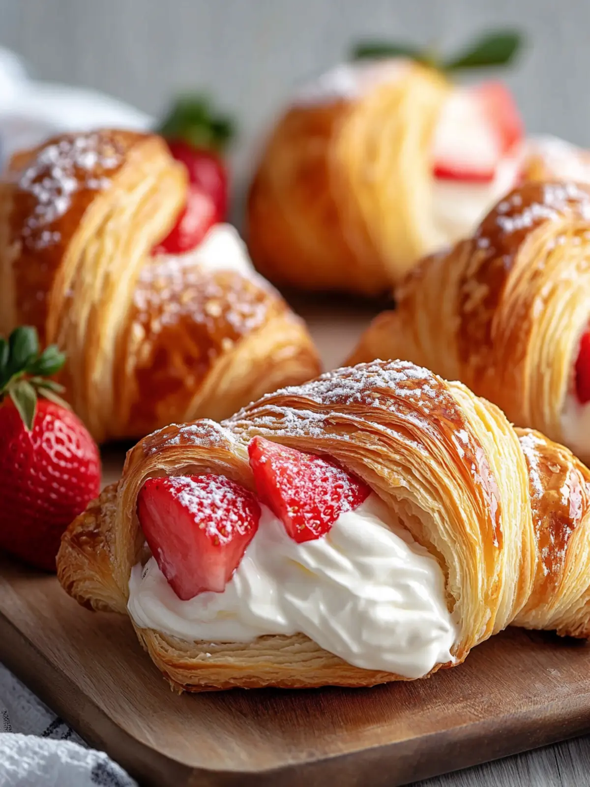 Delicious Strawberry Cream Filled Croissants Ready in Minutes 4 Strawberry Cream Filled Croissants