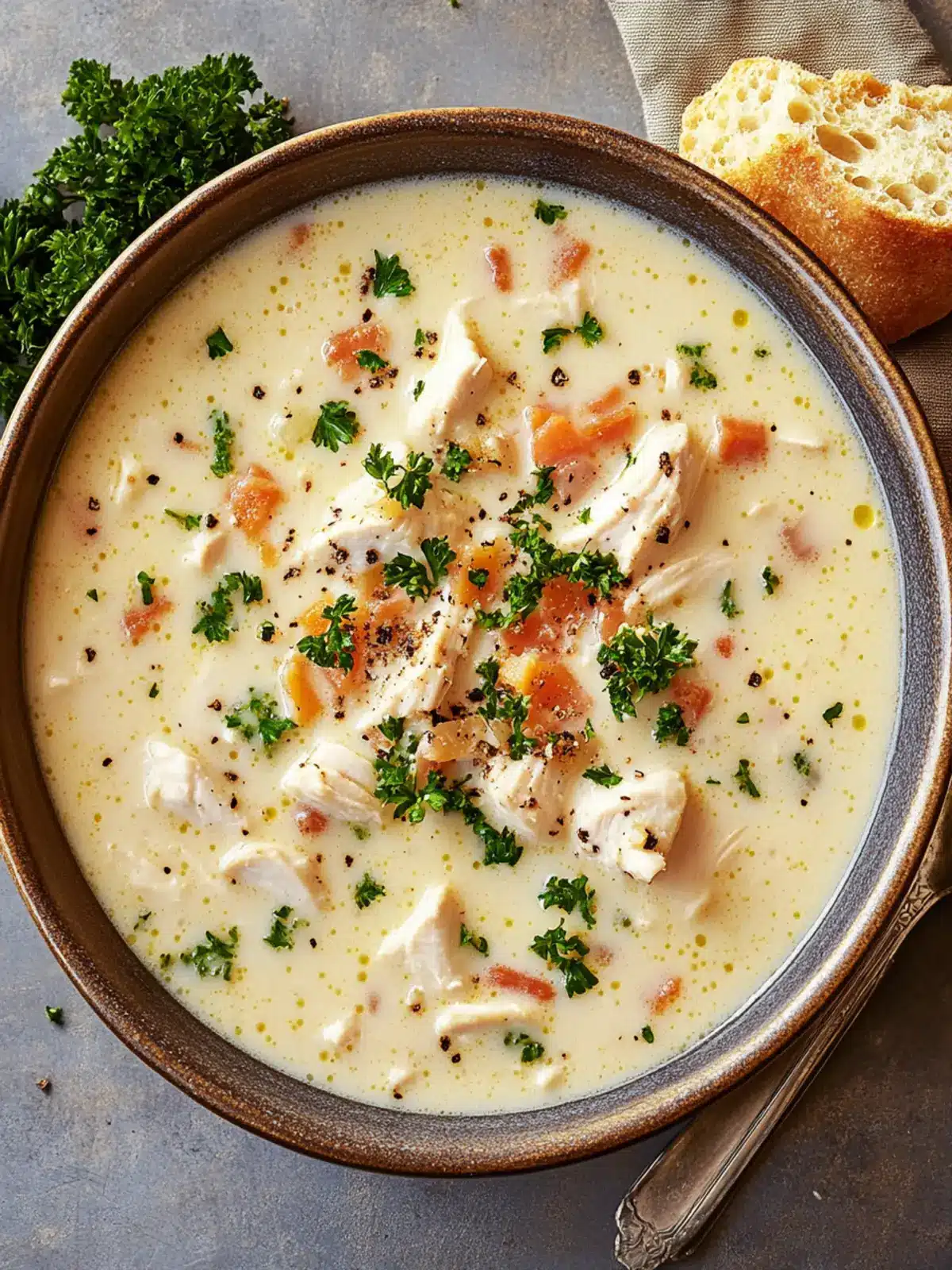 Creamy Chicken Cordon Bleu Soup: Comfort in a Bowl 4 Creamy Chicken Cordon Bleu Soup