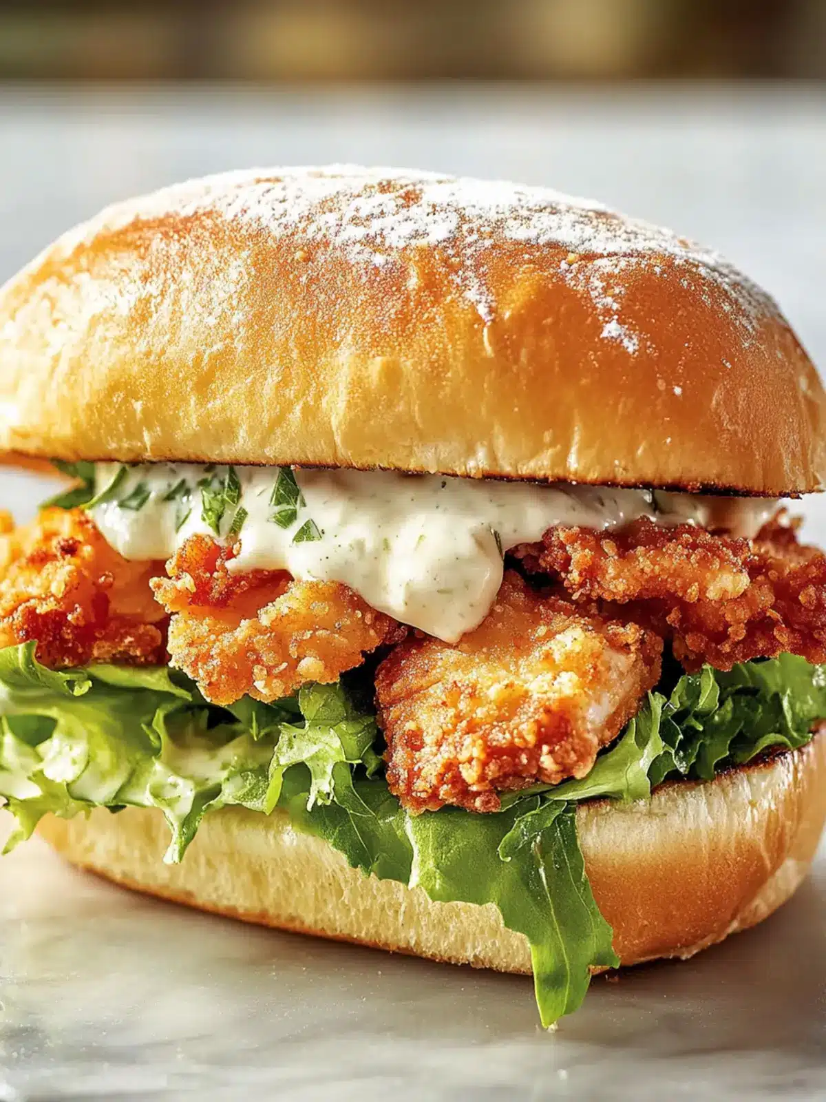 Crispy Chicken Caesar Sandwich: Comfort Food with a Crunch 3 Crispy Chicken Caesar Sandwich