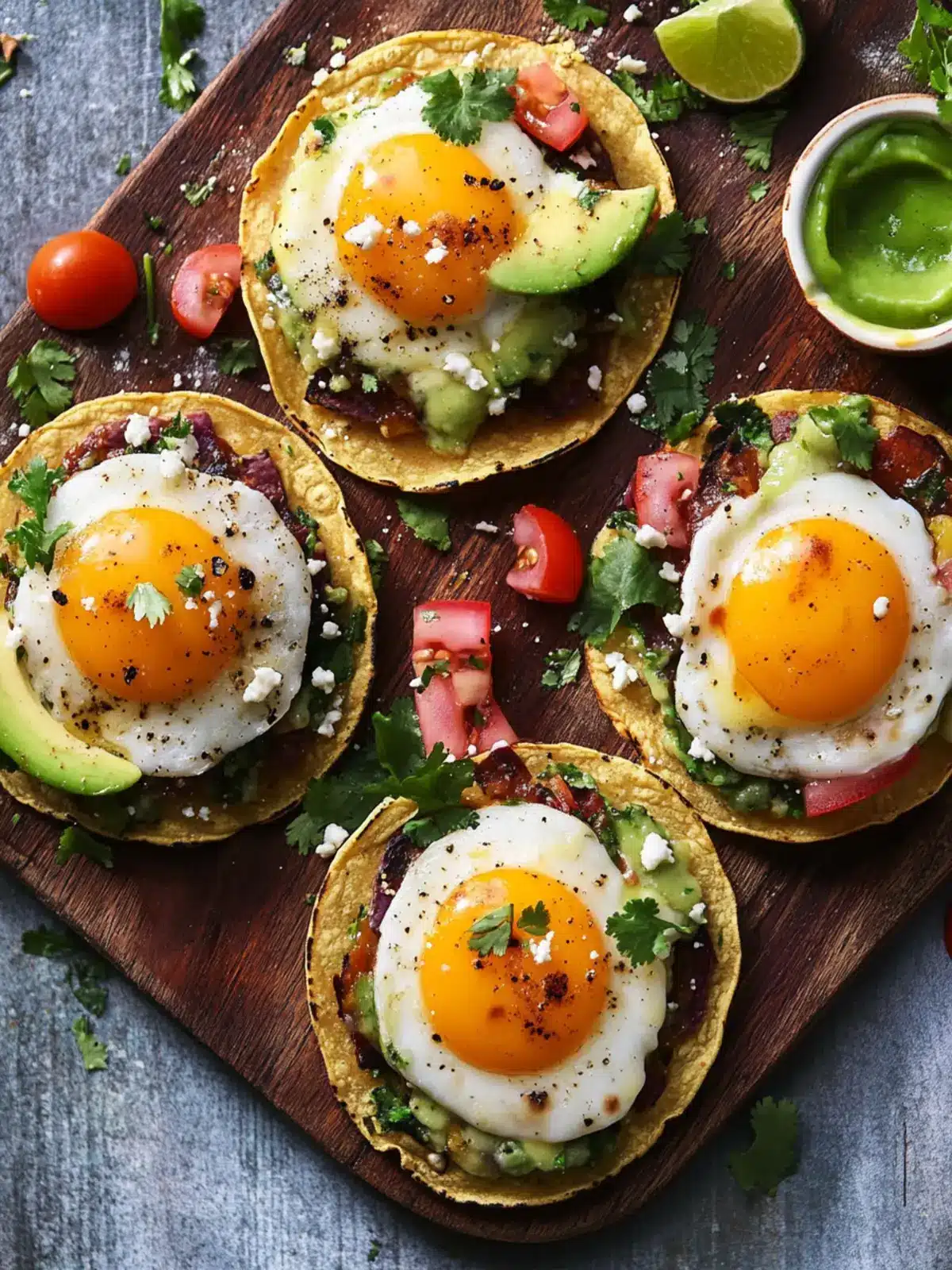 Customize Your Breakfast Tostadas for a Flavorful Morning! 3 Breakfast Tostadas