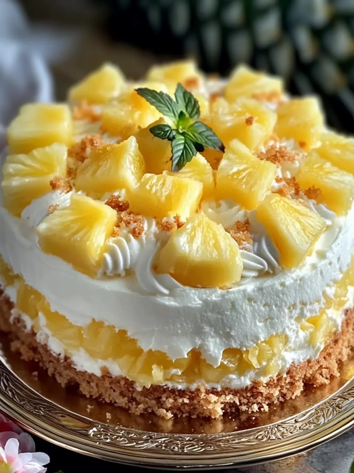 Juicy Pineapple Heaven Cake: Your Tropical Escape Awaits 4 Juicy Pineapple Heaven Cake
