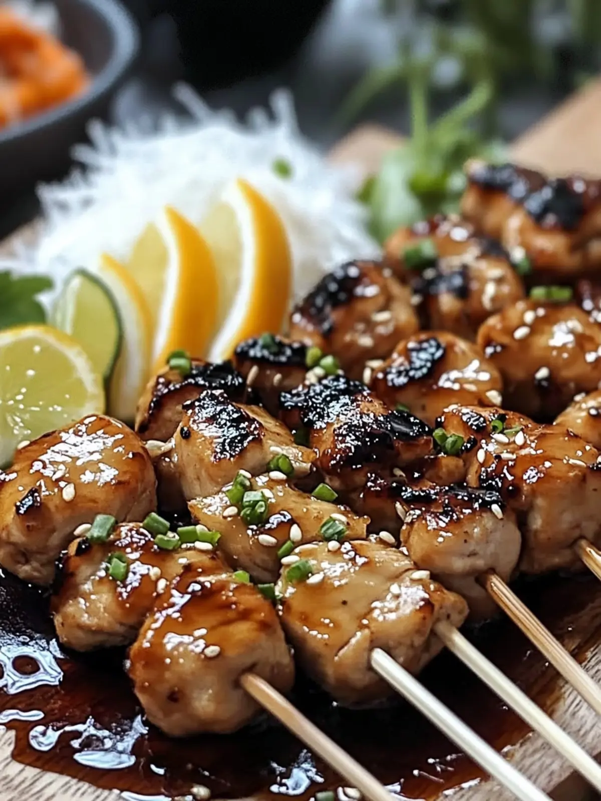 Savory Japanese Chicken Yakitori Skewers for Home Grilling 3 Japanese Chicken Yakitori