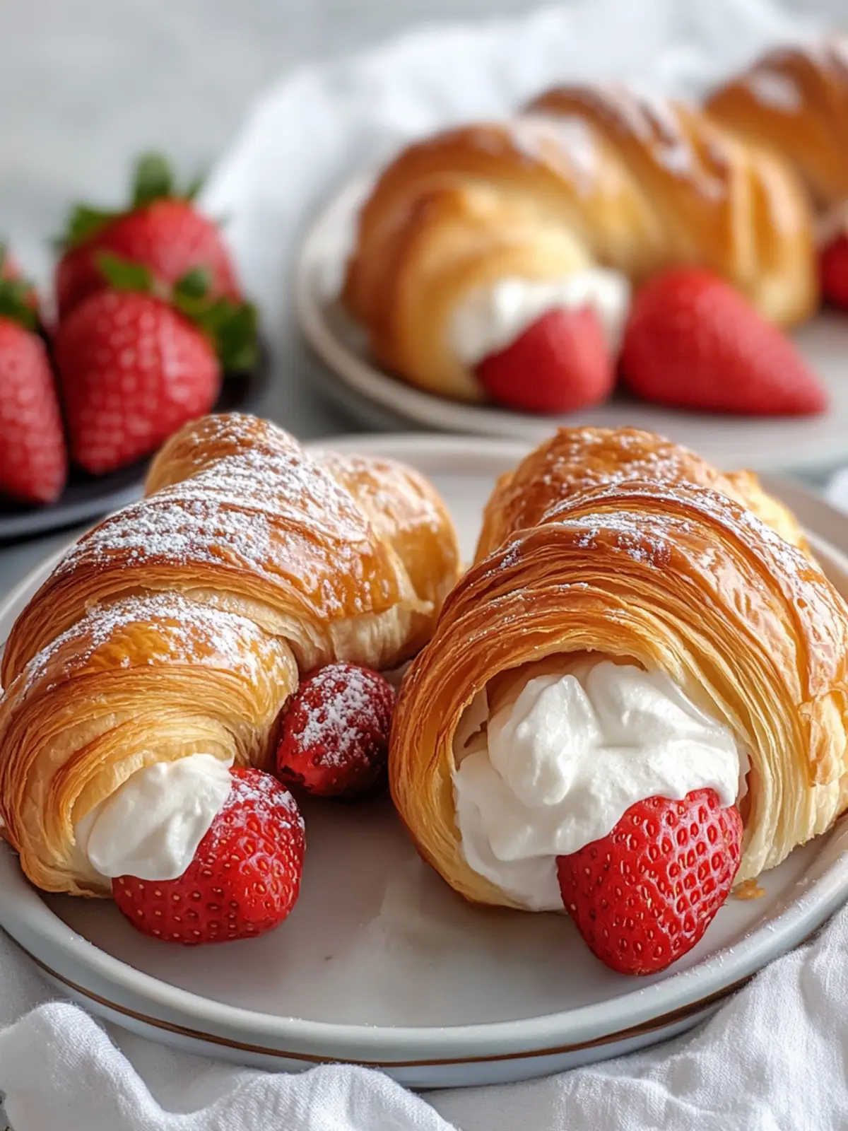 Delicious Strawberry Cream Filled Croissants Ready in Minutes 3 Strawberry Cream Filled Croissants