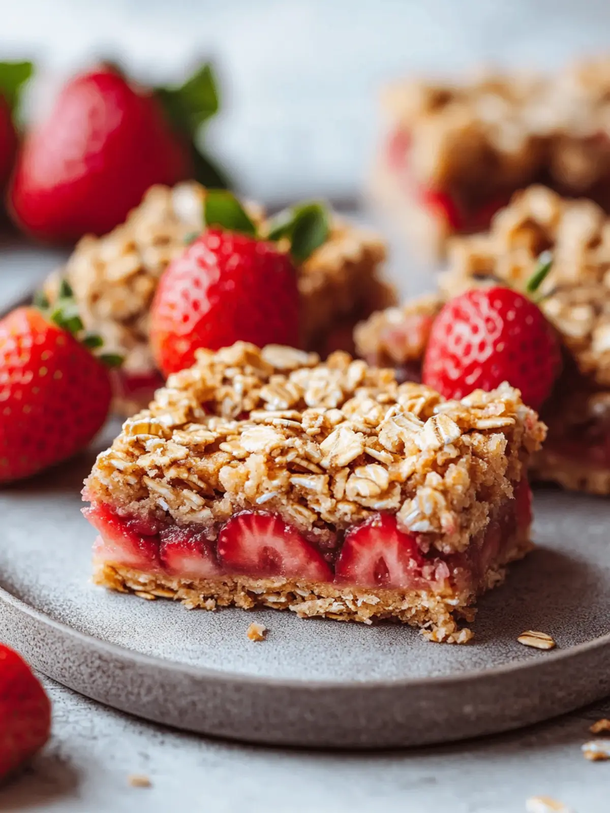 Wholesome Healthy Strawberry Oatmeal Bars for Guilt-Free Snacking 4 Healthy Strawberry Oatmeal Bars