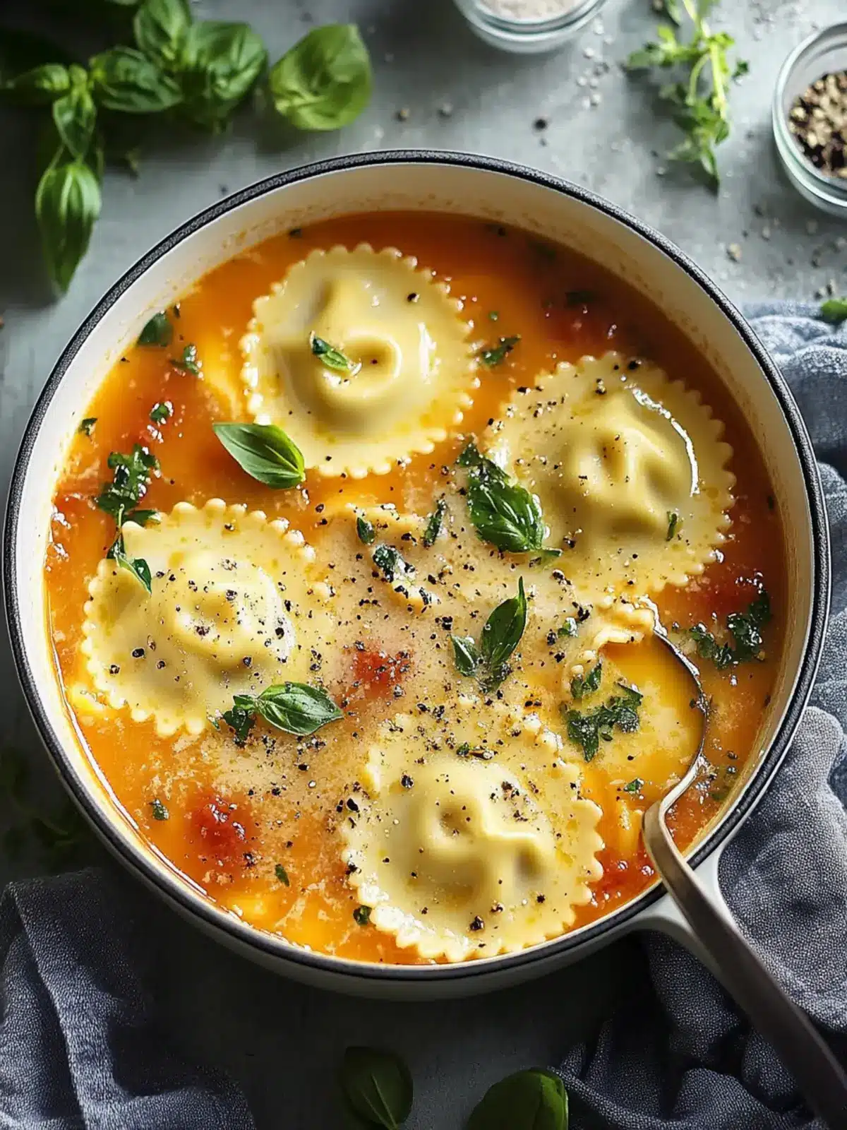 Comforting Ravioli Soup Ready in 30 Minutes or Less 2 Ravioli Soup