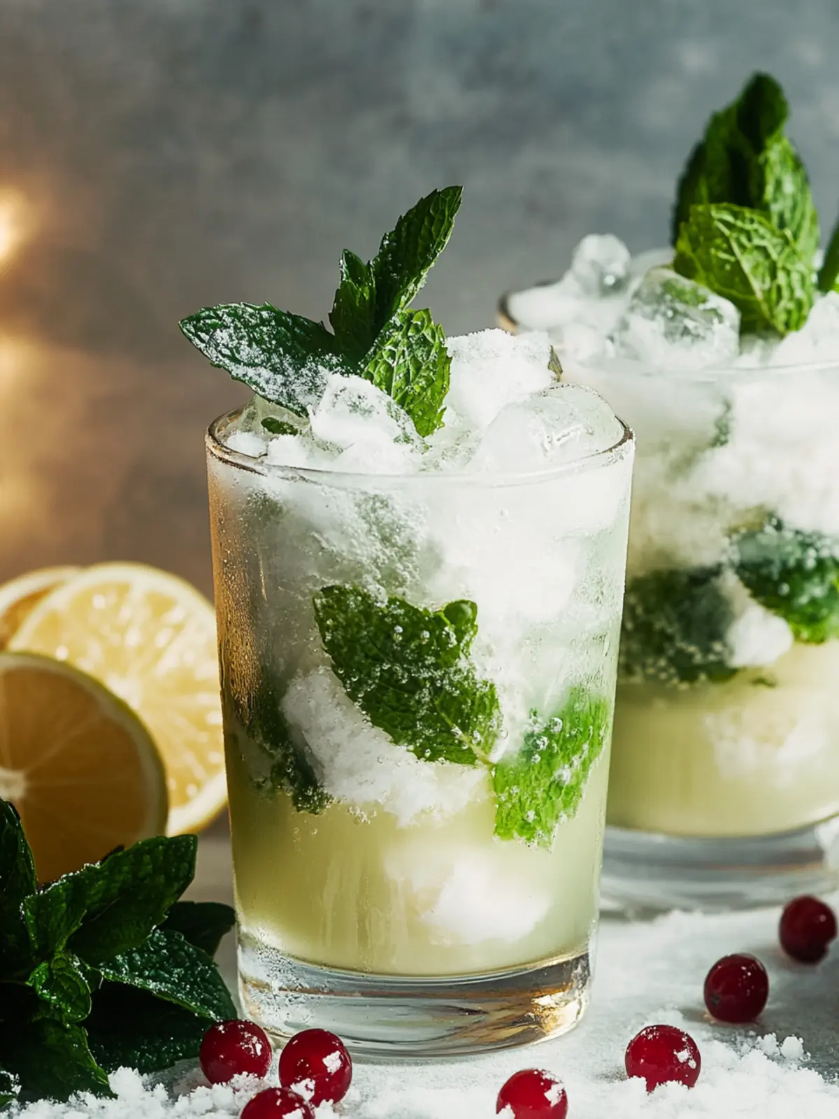 Delightful White Christmas Mojito to Spark Holiday Cheer 3 White Christmas Mojito