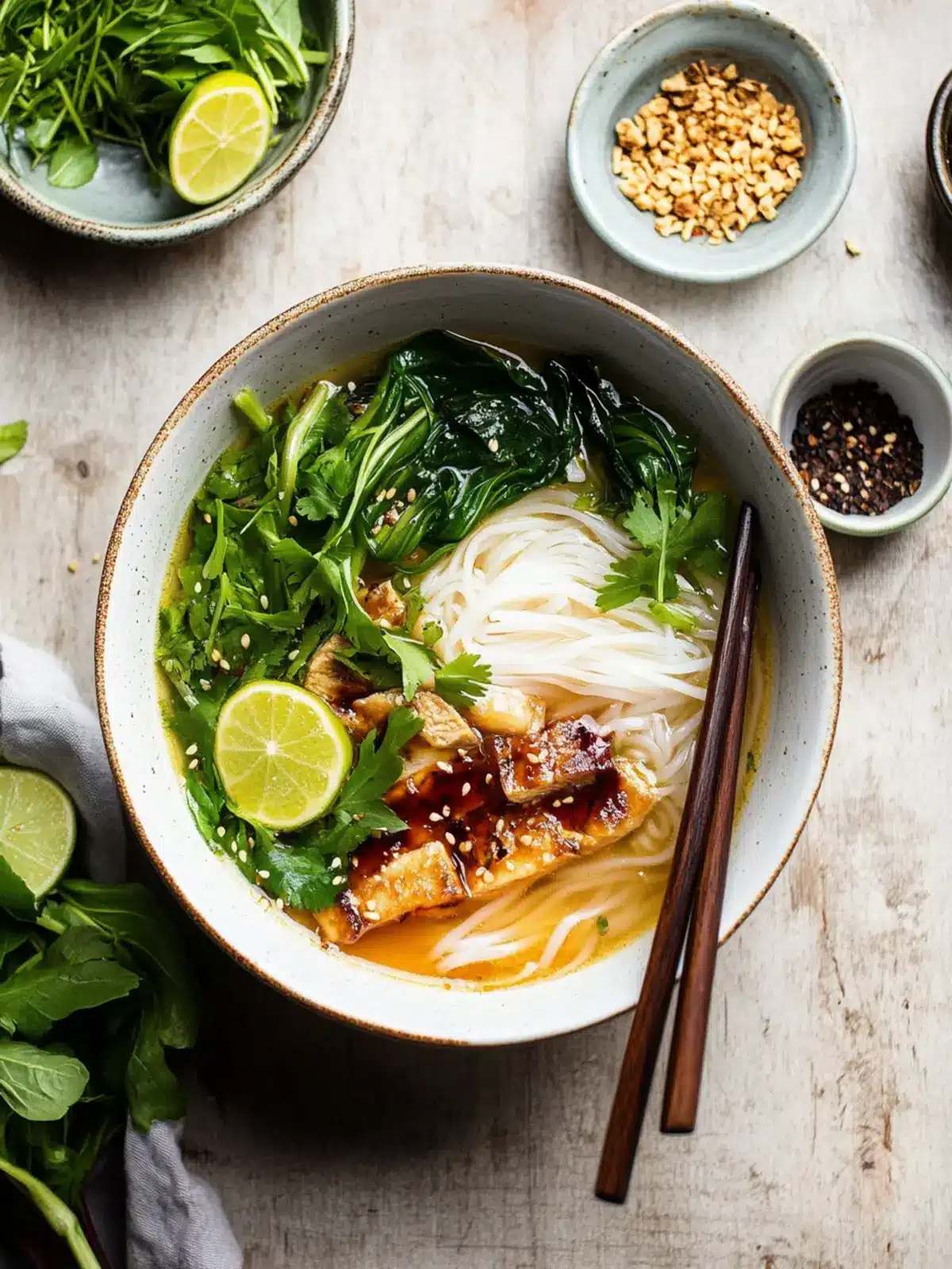 Revitalize Your Meal: Lemongrass Soup with Noodles and Greens 2 Lemongrass soup with noodles and greens