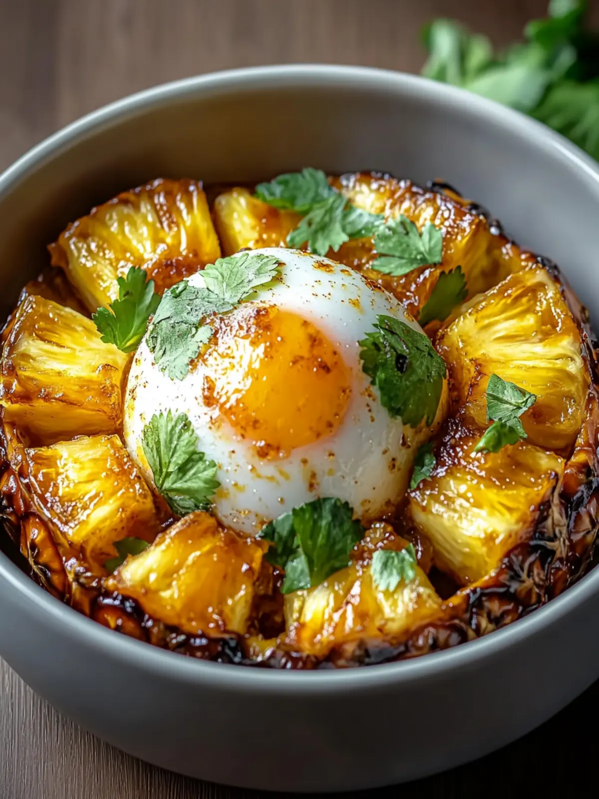 Tropical Caramelized Pineapple Egg Bowl for a Bright Morning 2 Caramelized Pineapple Egg Bowl
