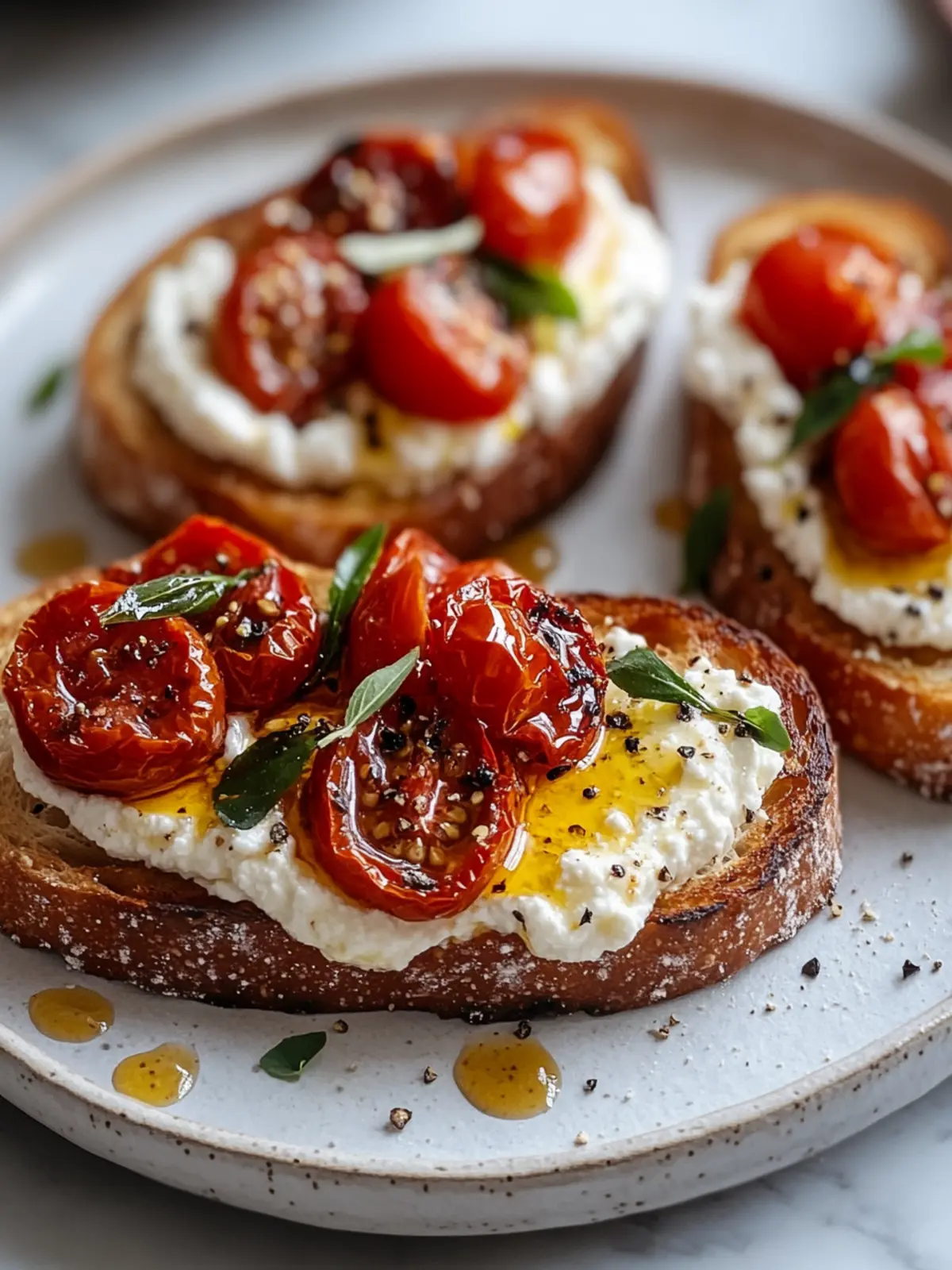Whipped Ricotta Toast with Roasted Tomatoes & Chili Oil Joy 2 Whipped Ricotta Toast with Roasted Tomatoes & Chili Oil Recipe