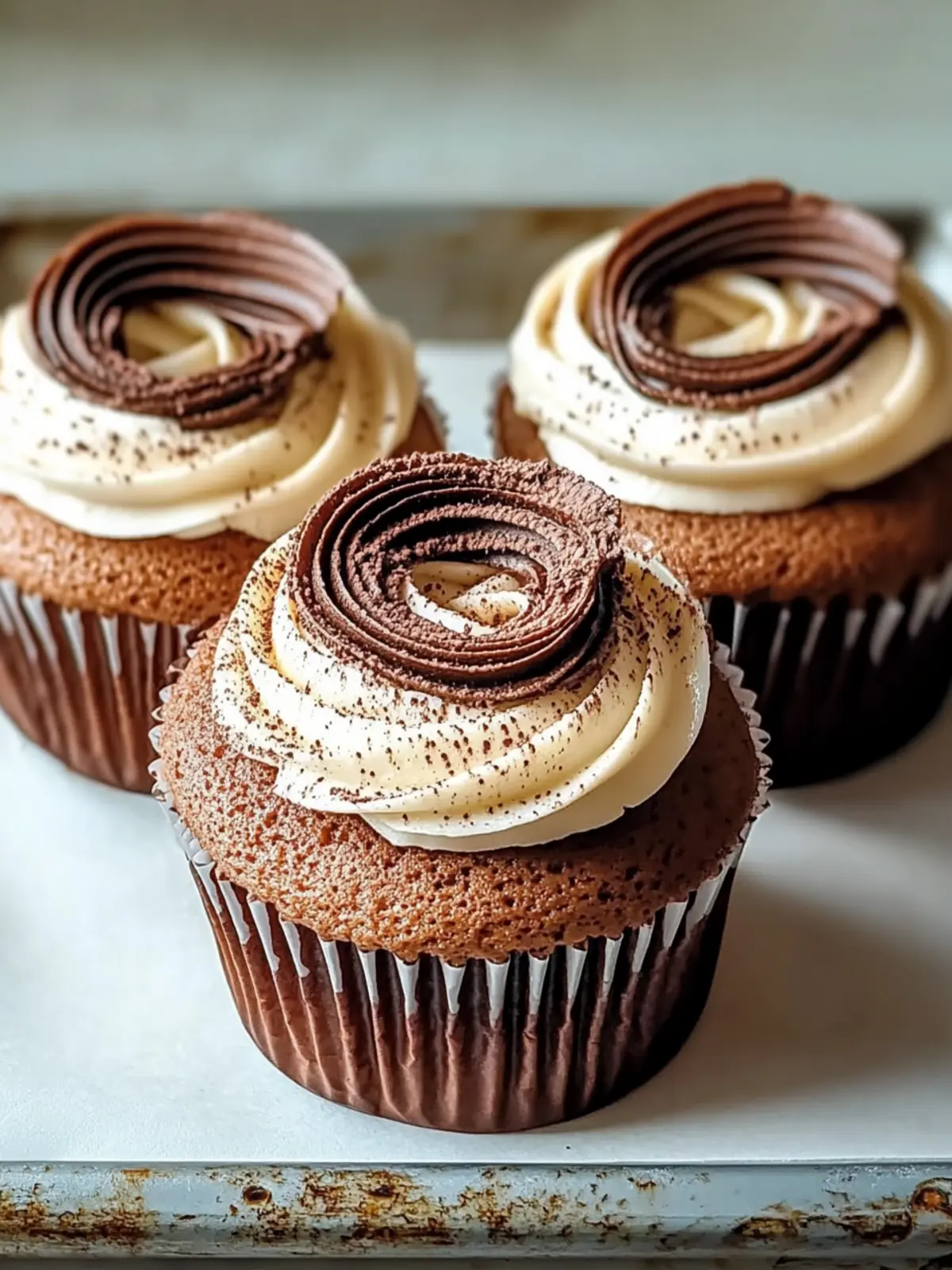 Decadent Chocolate Tiramisu Cupcakes Gluten-Free Delight! 3 Chocolate Tiramisu Cupcakes