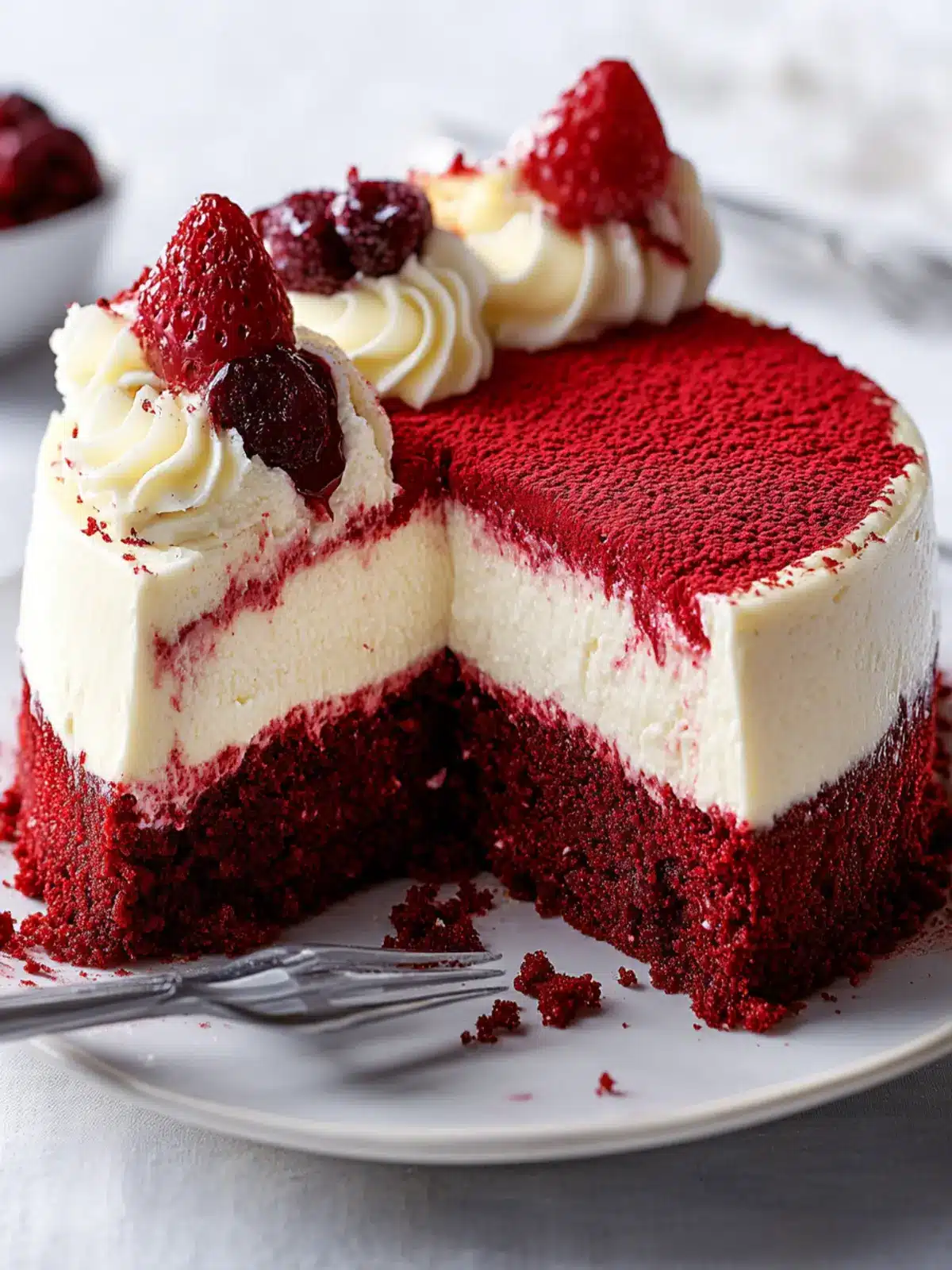 Decadent Red Velvet Cheesecake for Your Sweetest Celebrations 3 Red Velvet Cheesecake