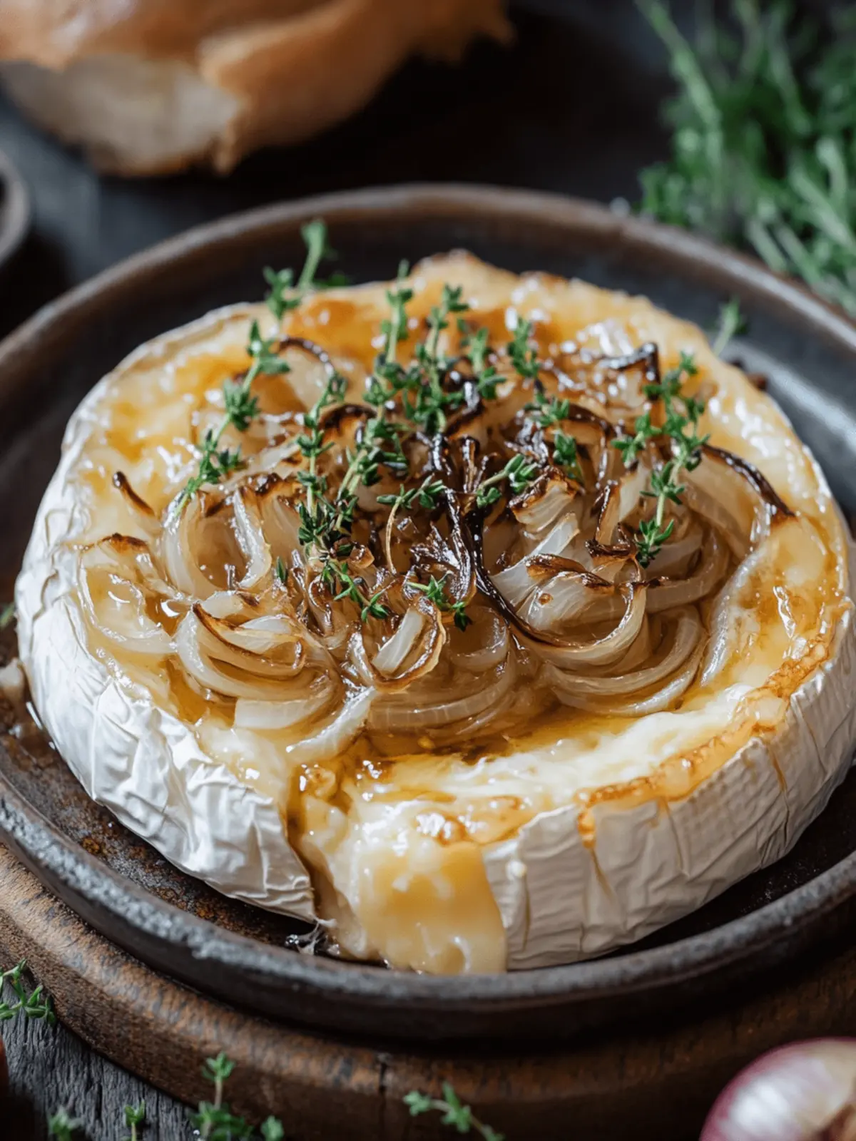 Baked Brie with Caramelized Onions: Your New Favorite Appetizer 4 Baked Brie with Caramelized Onions