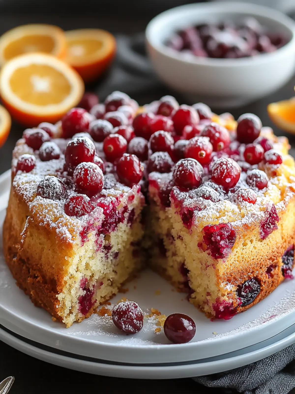 Moist Cranberry Orange Breakfast Cake to Brighten Your Day 4 Cranberry Orange Breakfast Cake