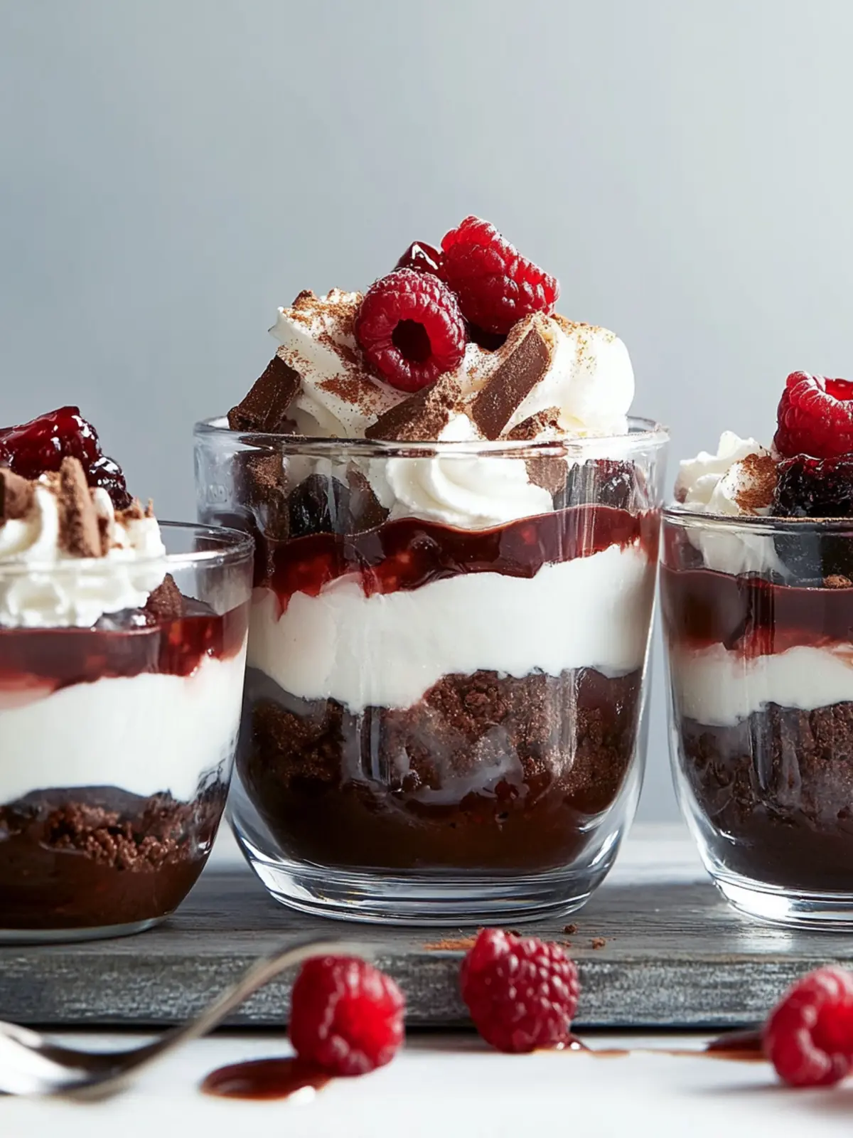 Delicious Mini Black Forest Trifles for Effortless Indulgence 3 Mini Black Forest Trifles