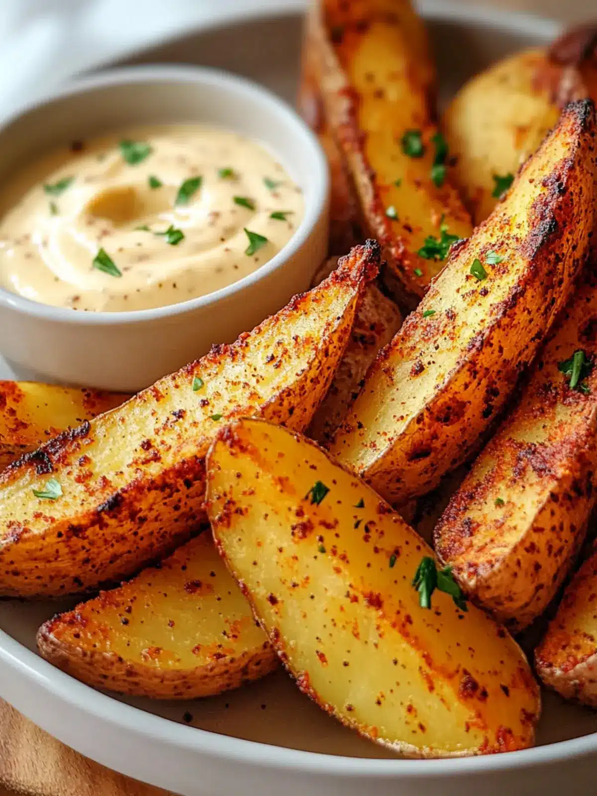 Crispy Cajun Potato Wedges With Garlic Aioli You ll Crave 3 Crispy Cajun Potato Wedges With Garlic Aioli