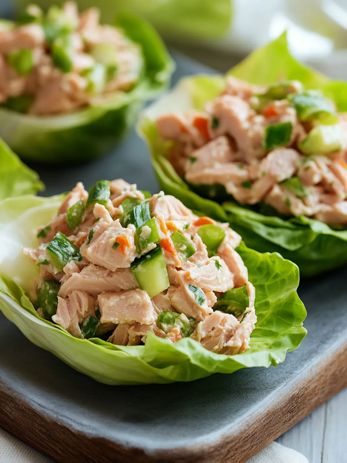 Tuna Salad Lettuce Wraps for a Fresh, Guilt-Free Bite 3 Tuna Salad Lettuce Wraps