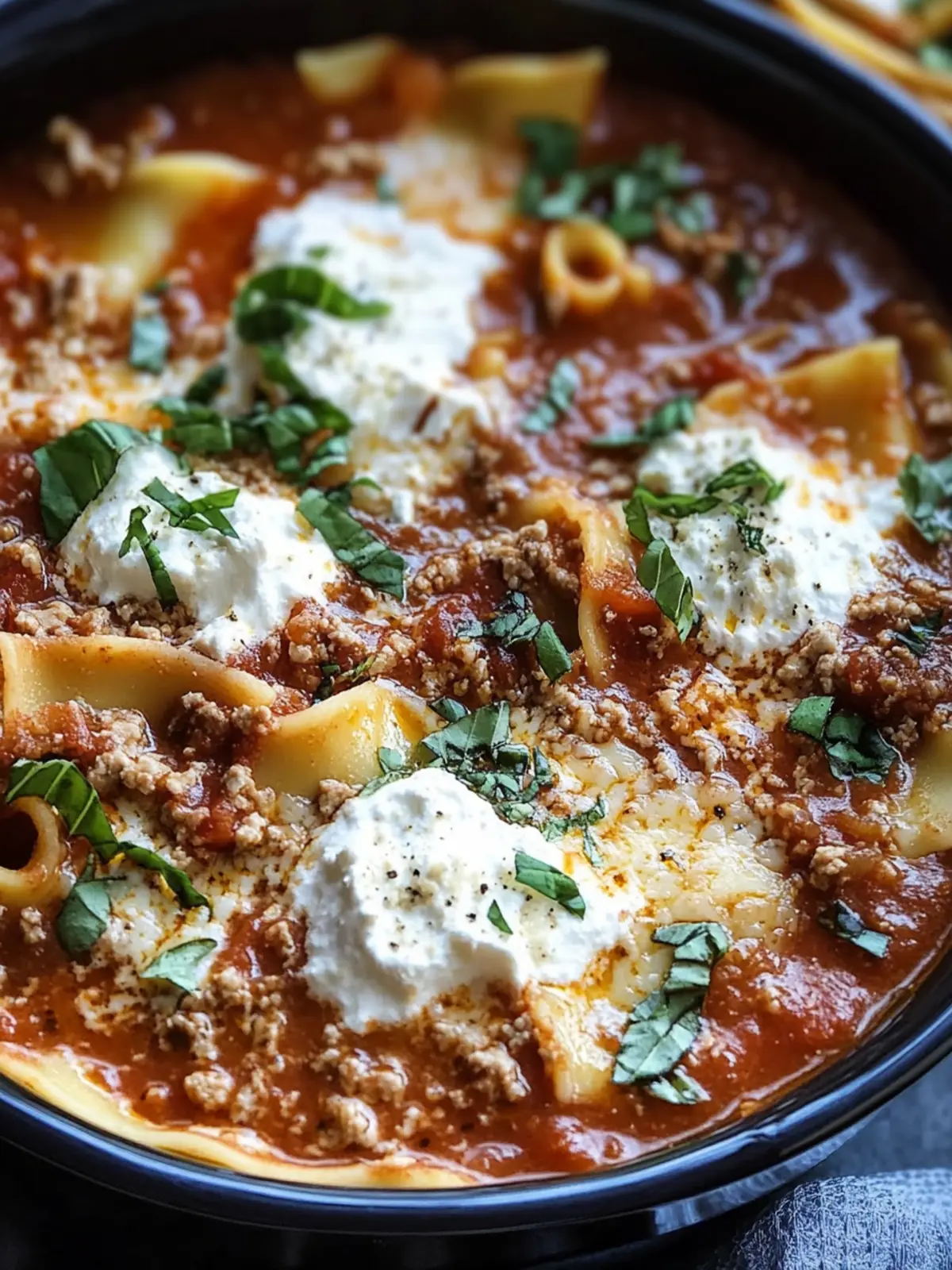 Cozy Up with Easy Crockpot Lasagna Soup Tonight 3 Crockpot Lasagna Soup