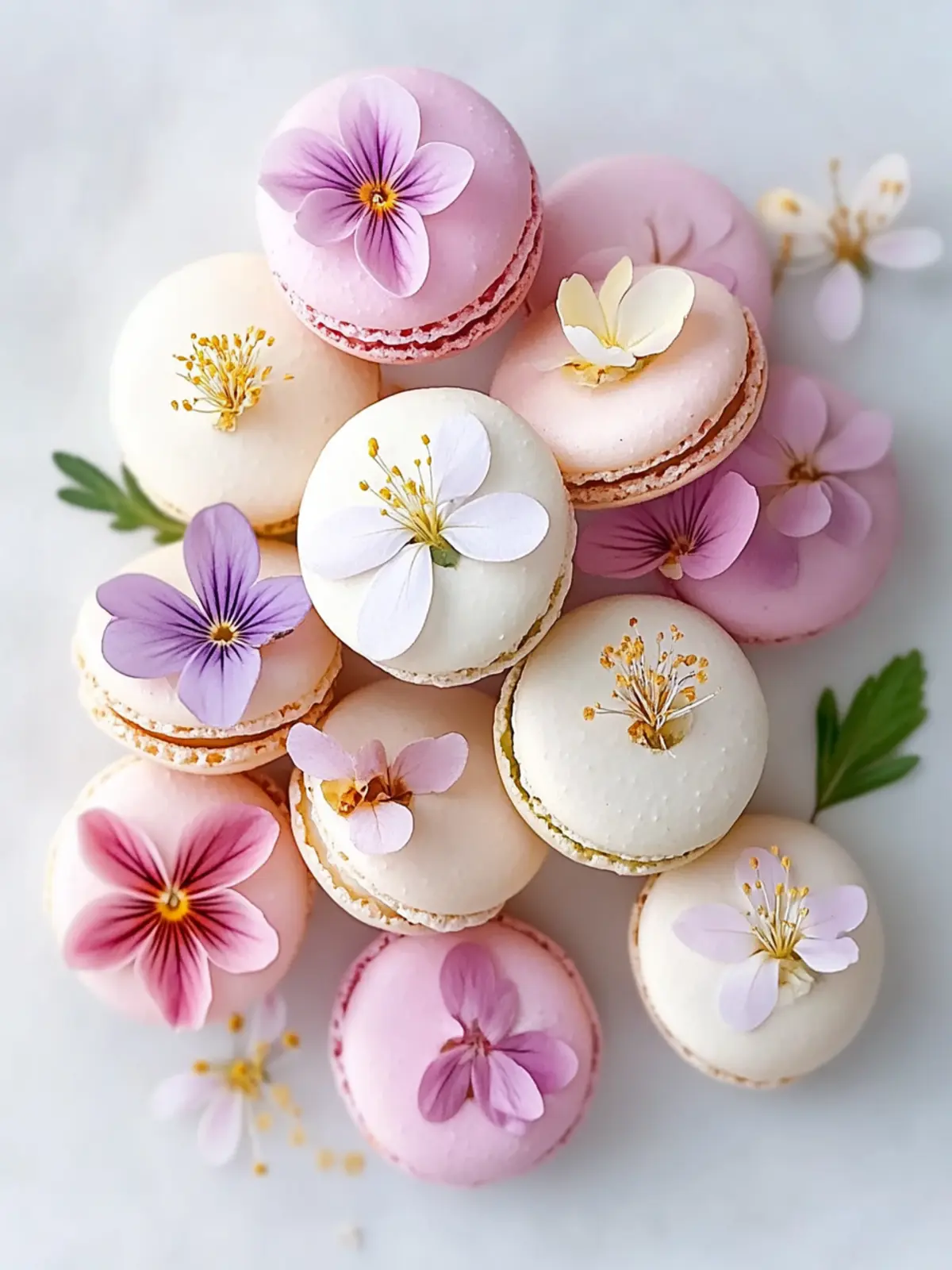 Flower Macarons: Whimsical Treats for Sweet Celebrations 3 Flower Macarons
