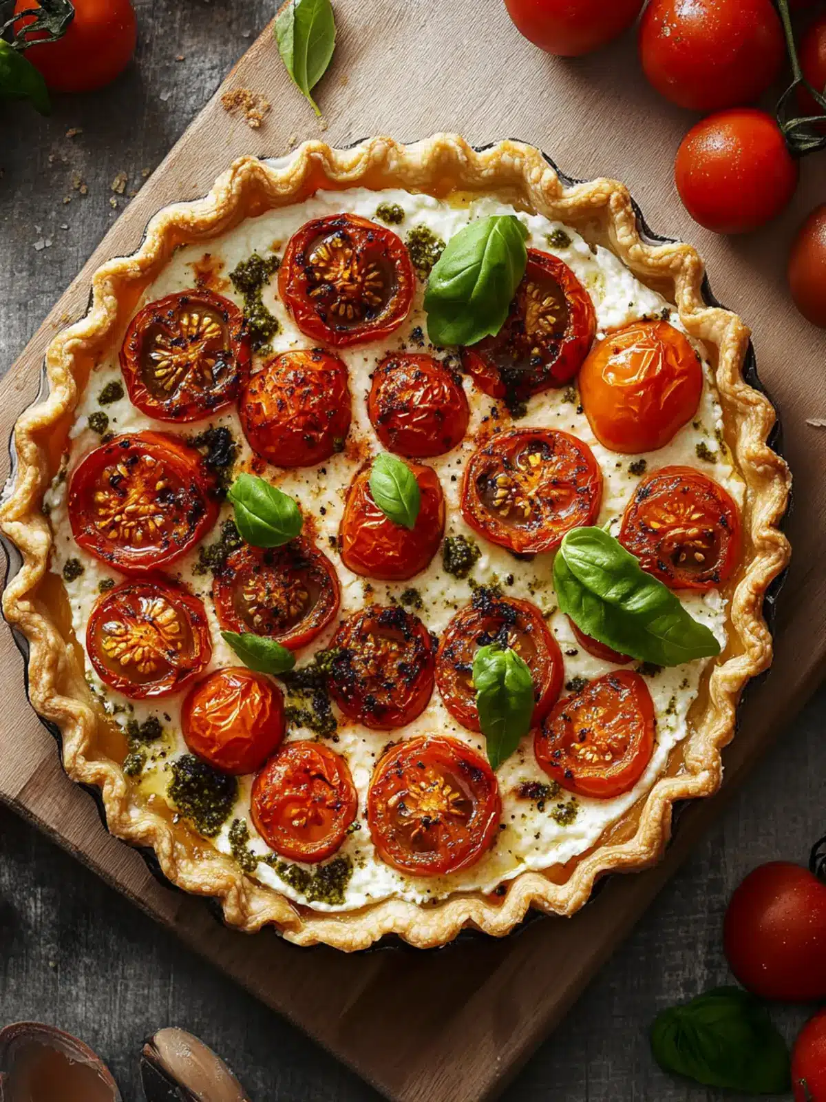 Delicious Ricotta & Roasted Tomato Tart in Under 1 Hour 2 Ricotta & Roasted Tomato Tart