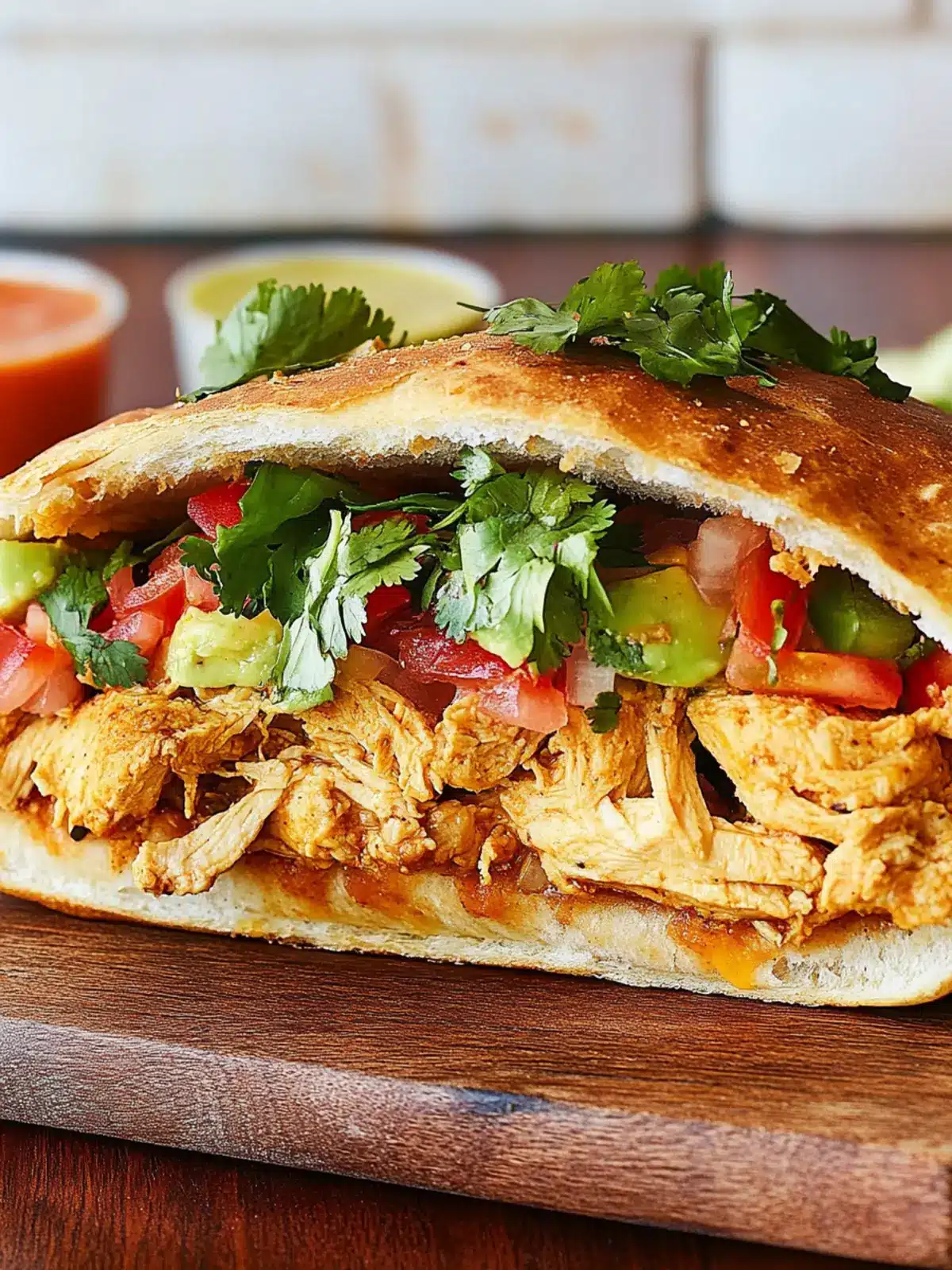 Savor the Flavor: Easy Chicken Taco Torta Awaits You 2 Chicken Taco Torta
