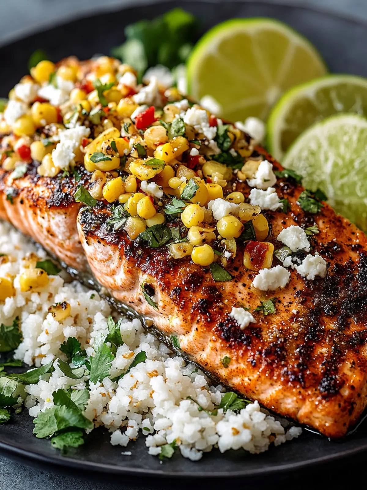Zesty Chili Lime Salmon with Esquites: Quick and Delicious 2 Chili Lime Salmon with Esquites