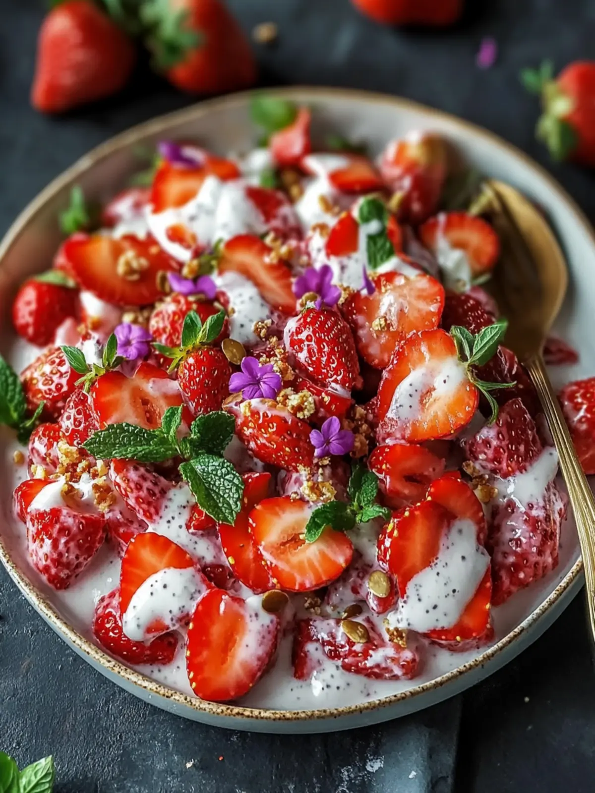 Refreshing Delicious Strawberry Crackle Salad for Summer Bliss 3 Refreshing Delicious Strawberry Crackle Salad