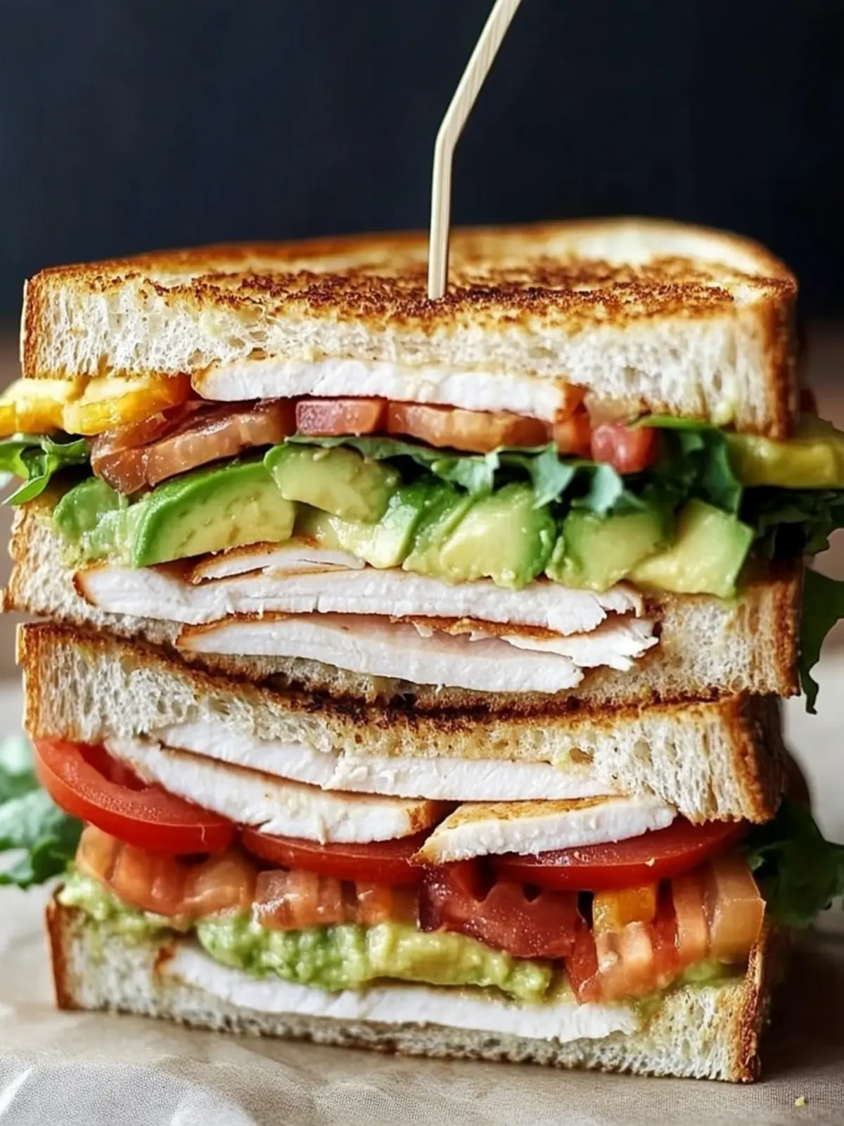 Savory Turkey Avocado Club Sandwich for Quick Healthy Lunch 4 Turkey Avocado Club Sandwich