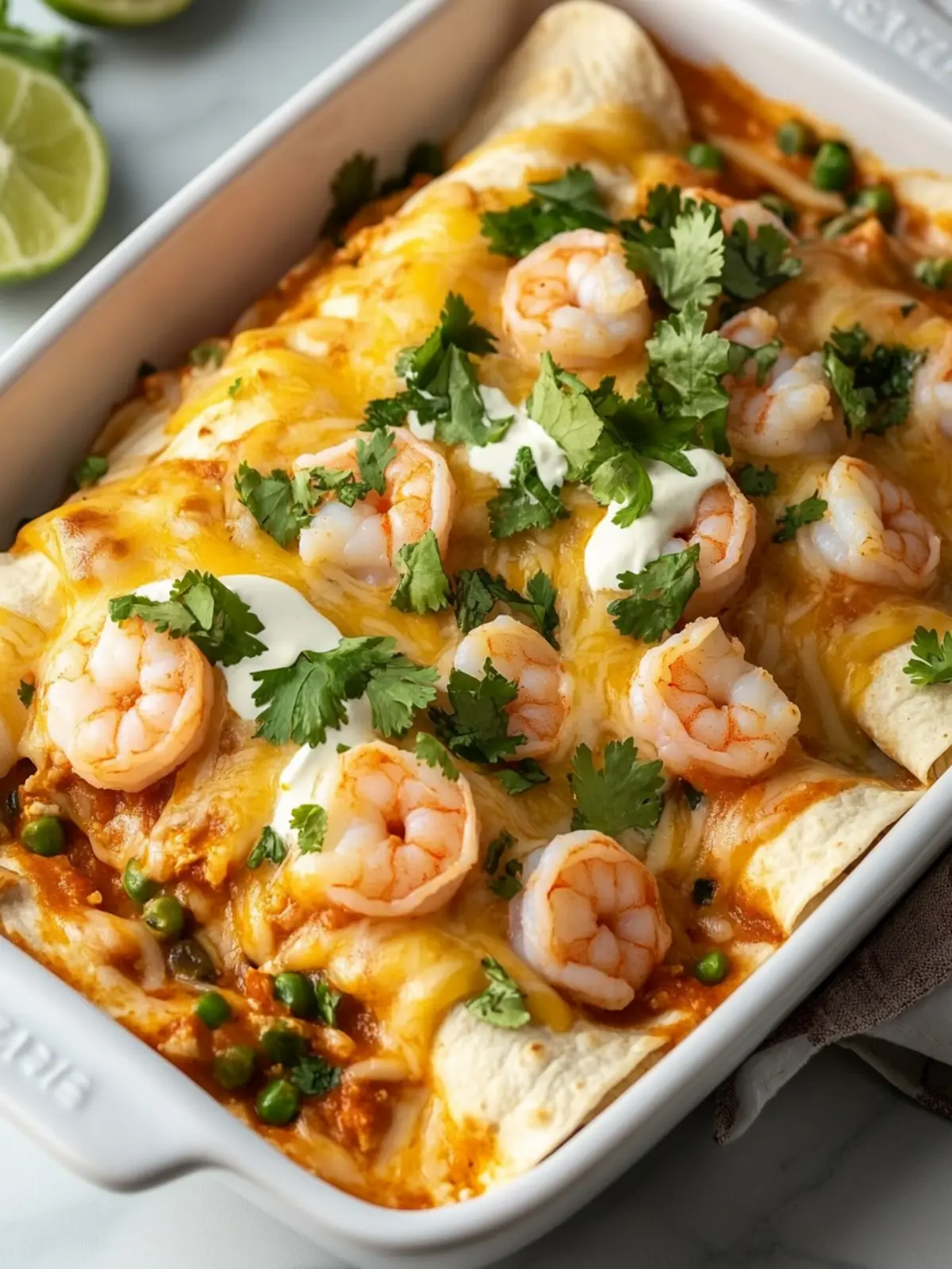 Cheesy Shrimp Enchiladas Ready in 40 Minutes Flat 4 Shrimp Enchiladas