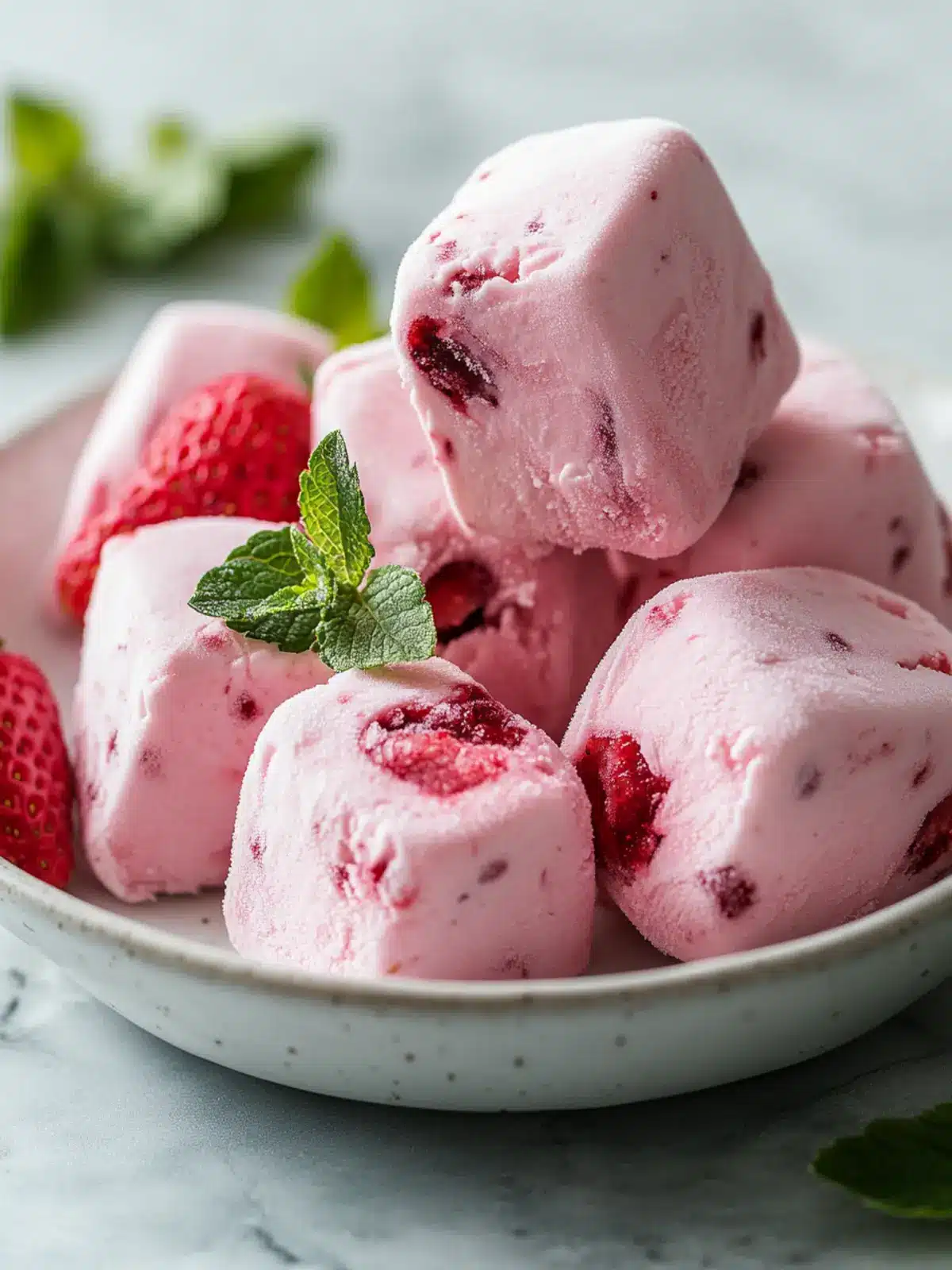 Delicious Frozen Strawberry Yogurt Bites for Guilt-Free Snacking 4 Frozen Strawberry Yogurt Bites