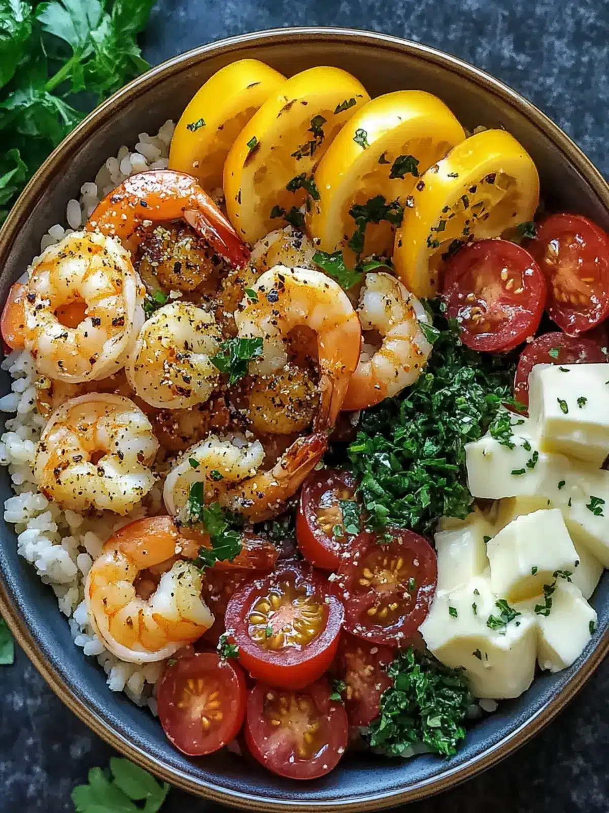 Delicious Easy Mediterranean Shrimp Bowls in Just 25 Minutes 2 Easy Mediterranean Shrimp Bowls