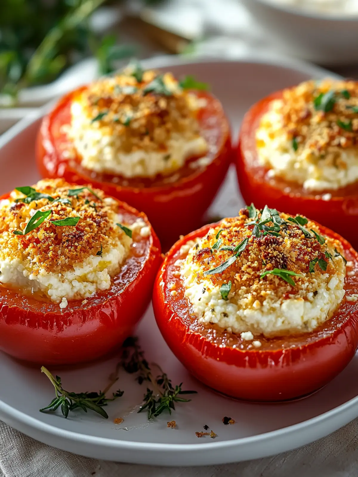 Baked Feta Stuffed Tomatoes: A Simple, Savory Delight 2 Baked Feta Stuffed Tomatoes