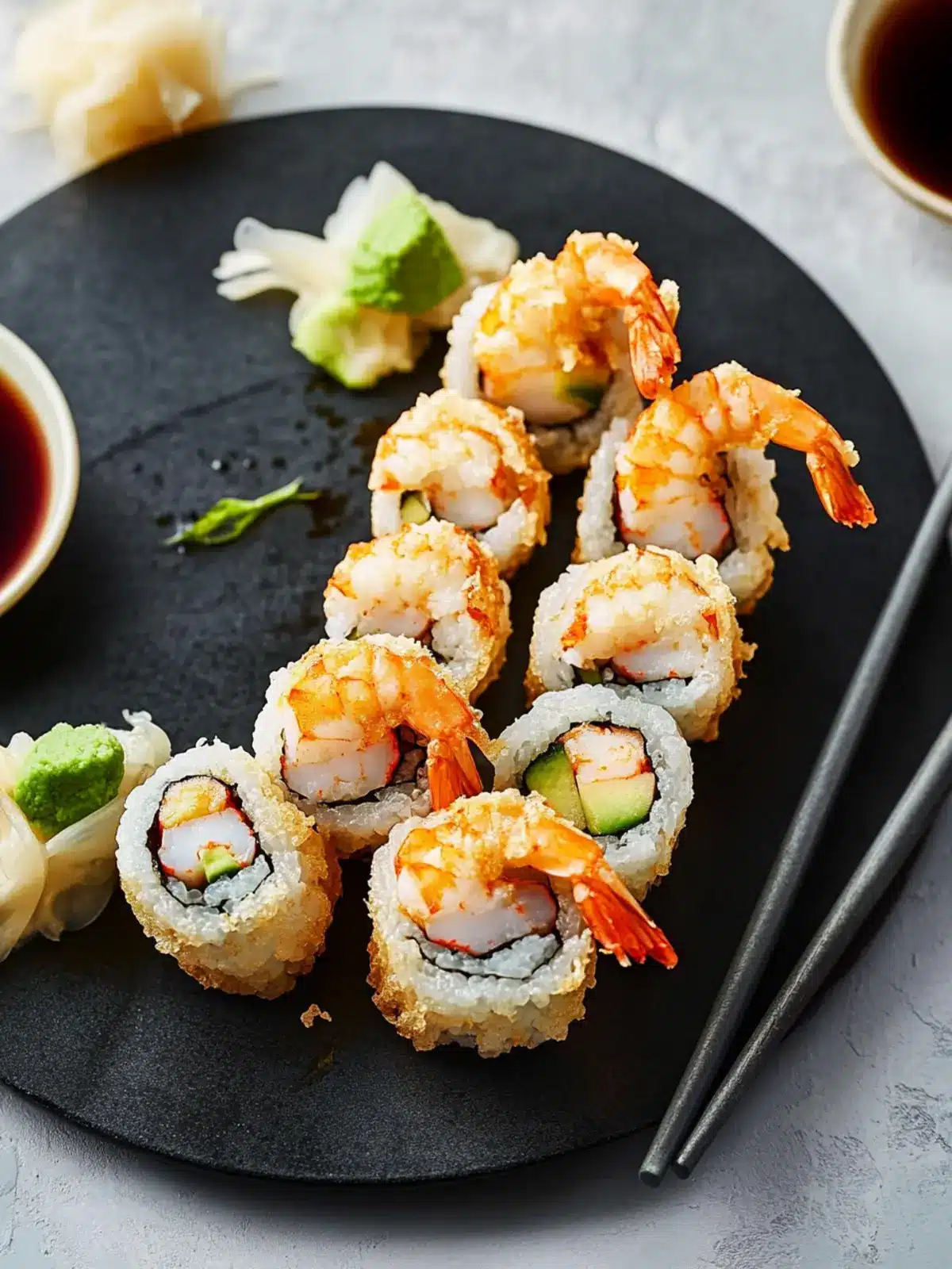 Crispy Shrimp Tempura Roll with Avocado for Sushi Night Fun 4 Shrimp Tempura Roll