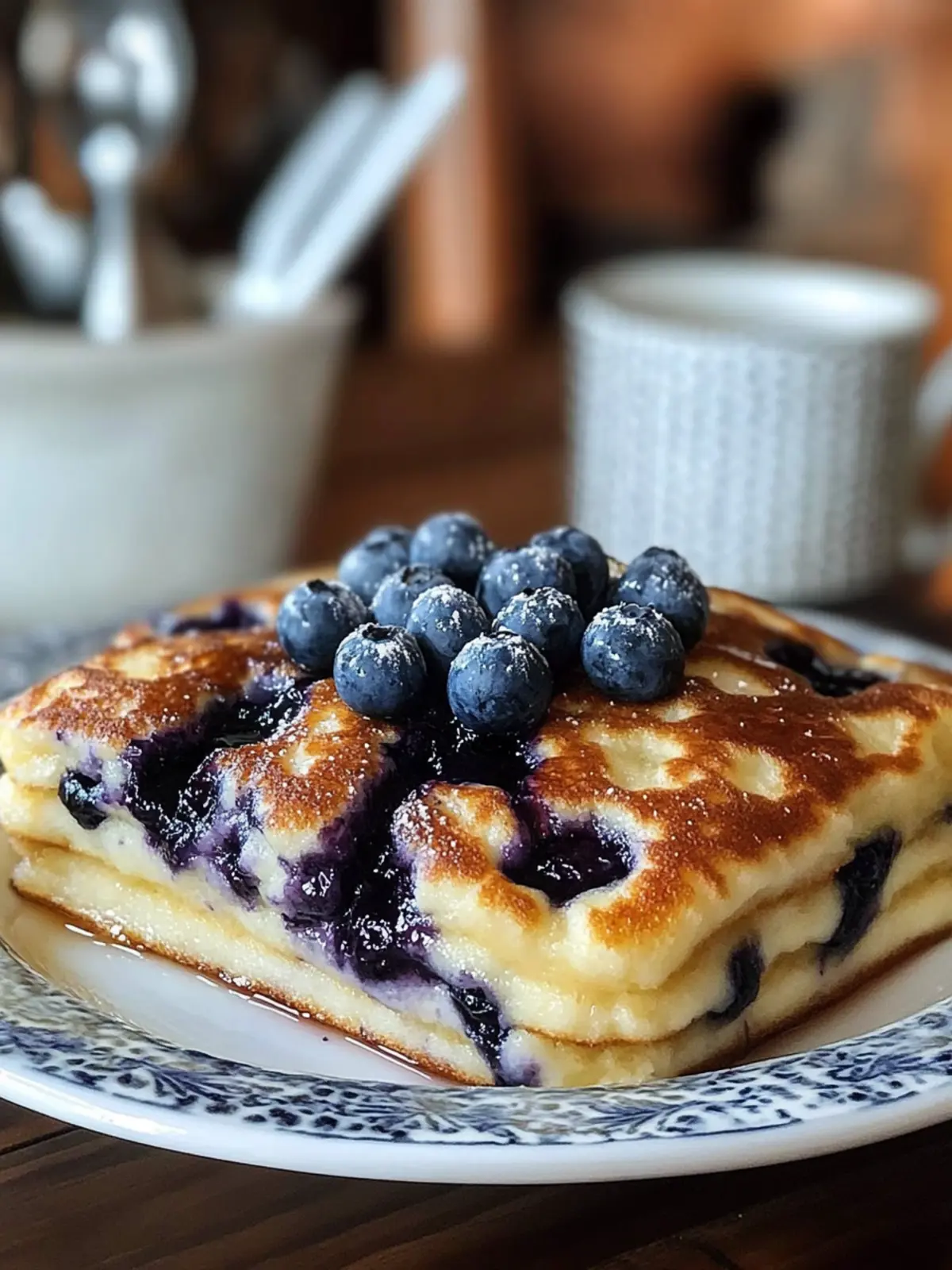 Blueberry Buttermilk Pancake Casserole: A Brunch Must-Have 2 Blueberry Buttermilk Pancake Casserole