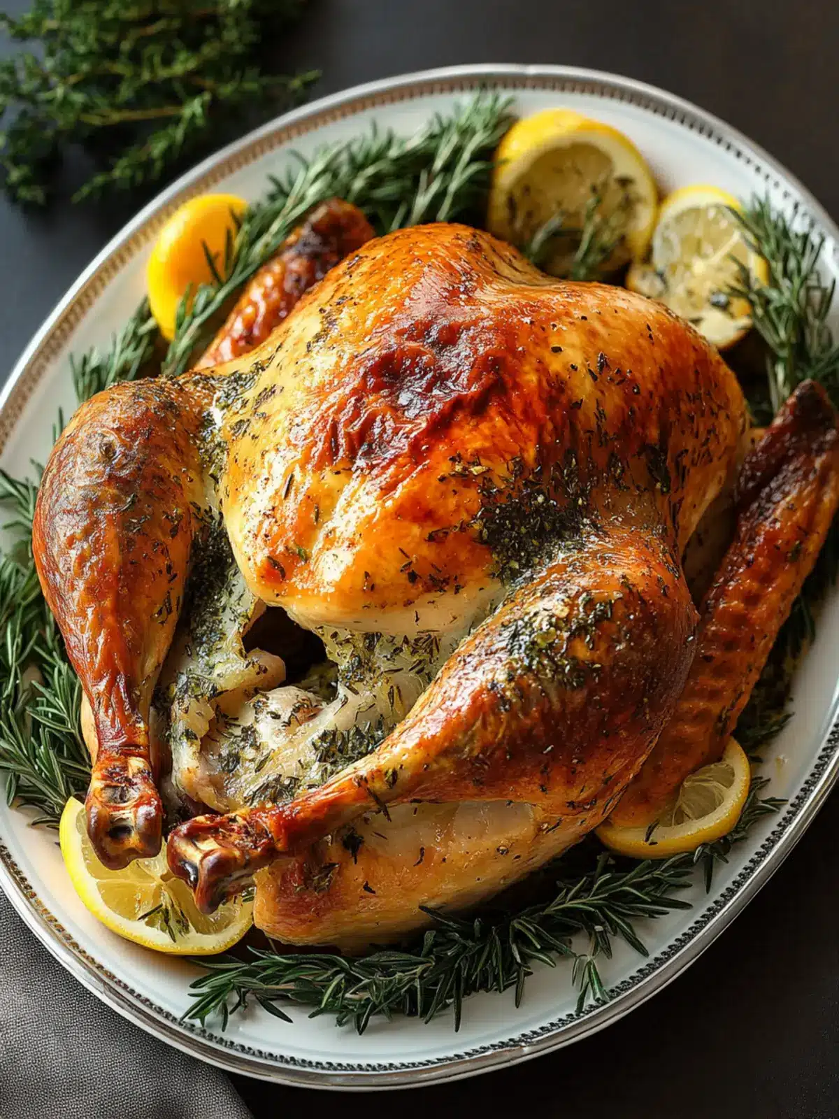 Savory Roast Turkey with Garlic Herb Butter for Festive Feasts 2 Roast Turkey with Garlic Herb Butter