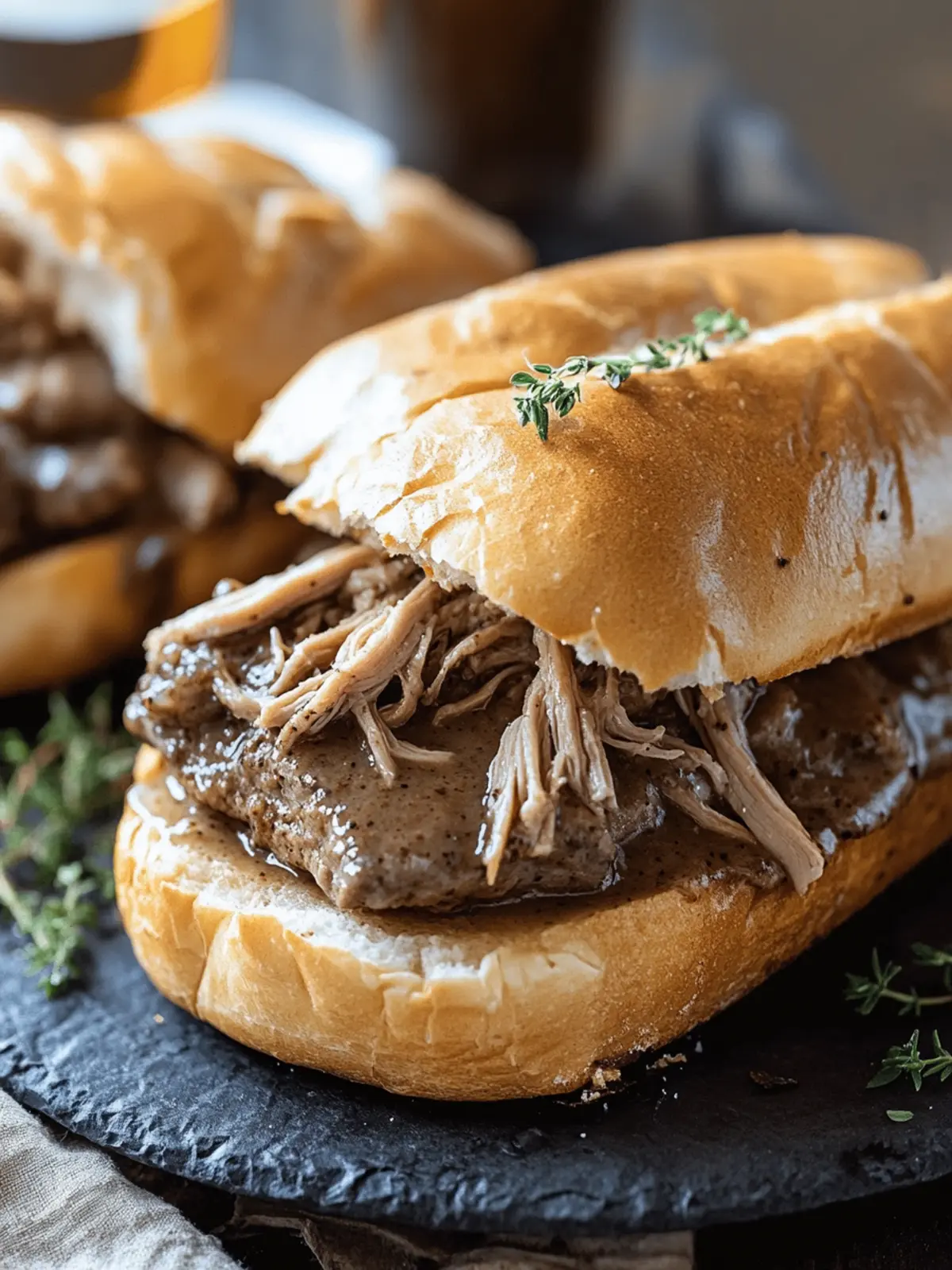Savory Crockpot French Dip Sandwiches for Effortless Comfort 3 Crockpot French Dip Sandwiches
