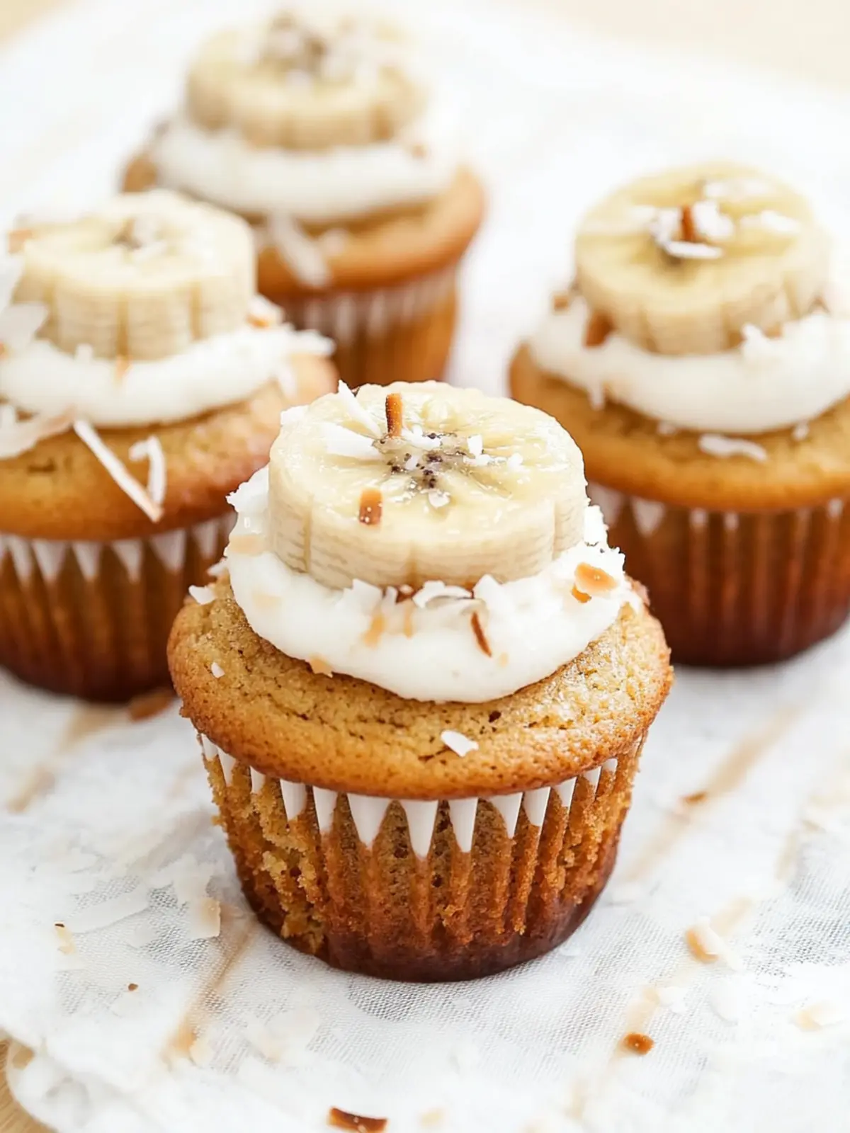 Delicious Vegan Banana Coconut Cupcakes You ll Crave Daily 2 Vegan banana coconut cupcakes