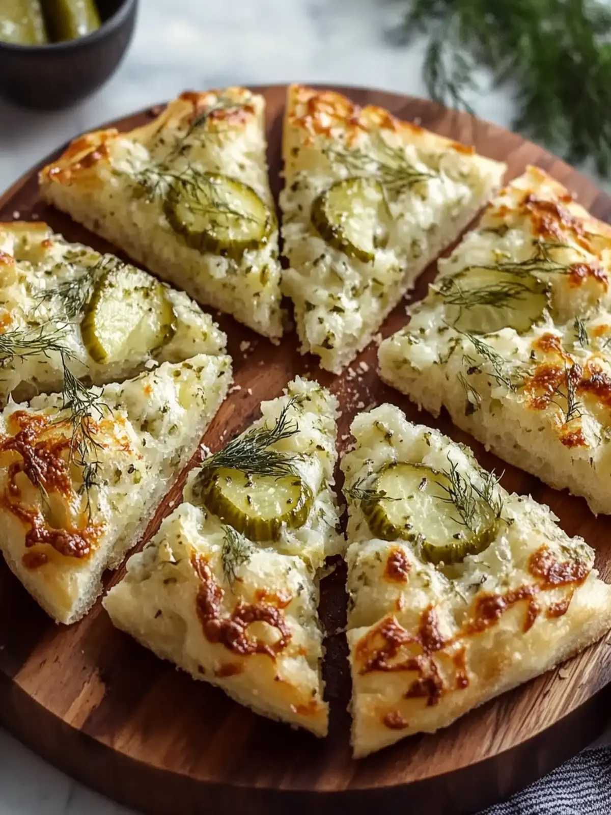 Dill Pickle Focaccia: Your New Favorite Homemade Bread Delight 3 Dill Pickle Focaccia