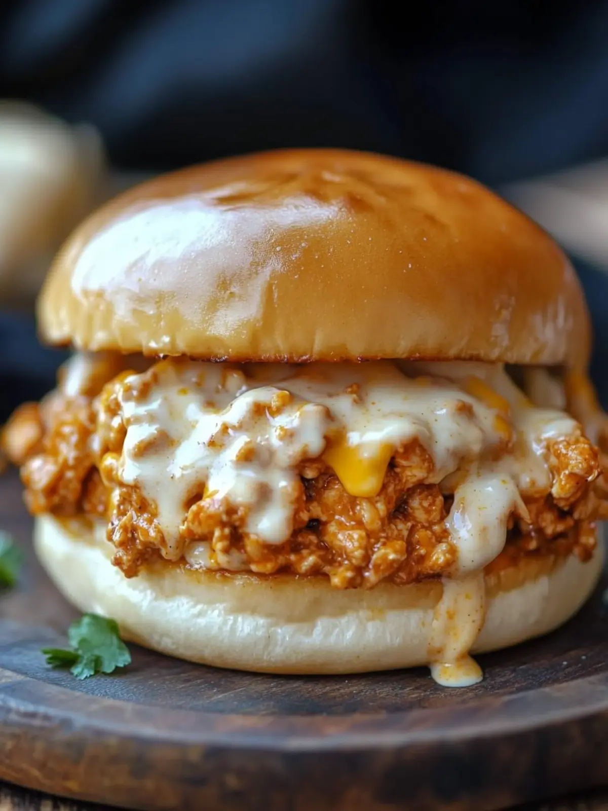 Cajun Chicken Sloppy Joes with Creamy Cheese Sauce Delight 4 Cajun Chicken Sloppy Joes with Creamy Cheese Sauce