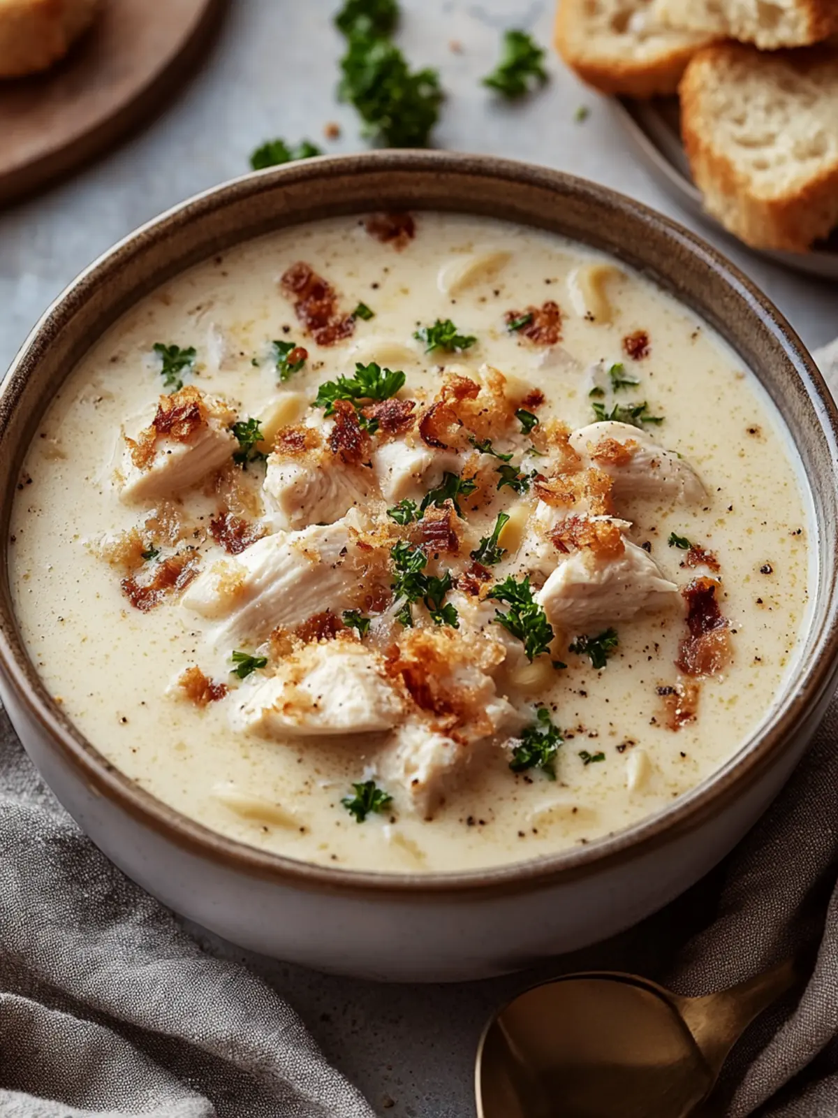 Creamy Chicken Cordon Bleu Soup: Comfort in a Bowl 3 Creamy Chicken Cordon Bleu Soup