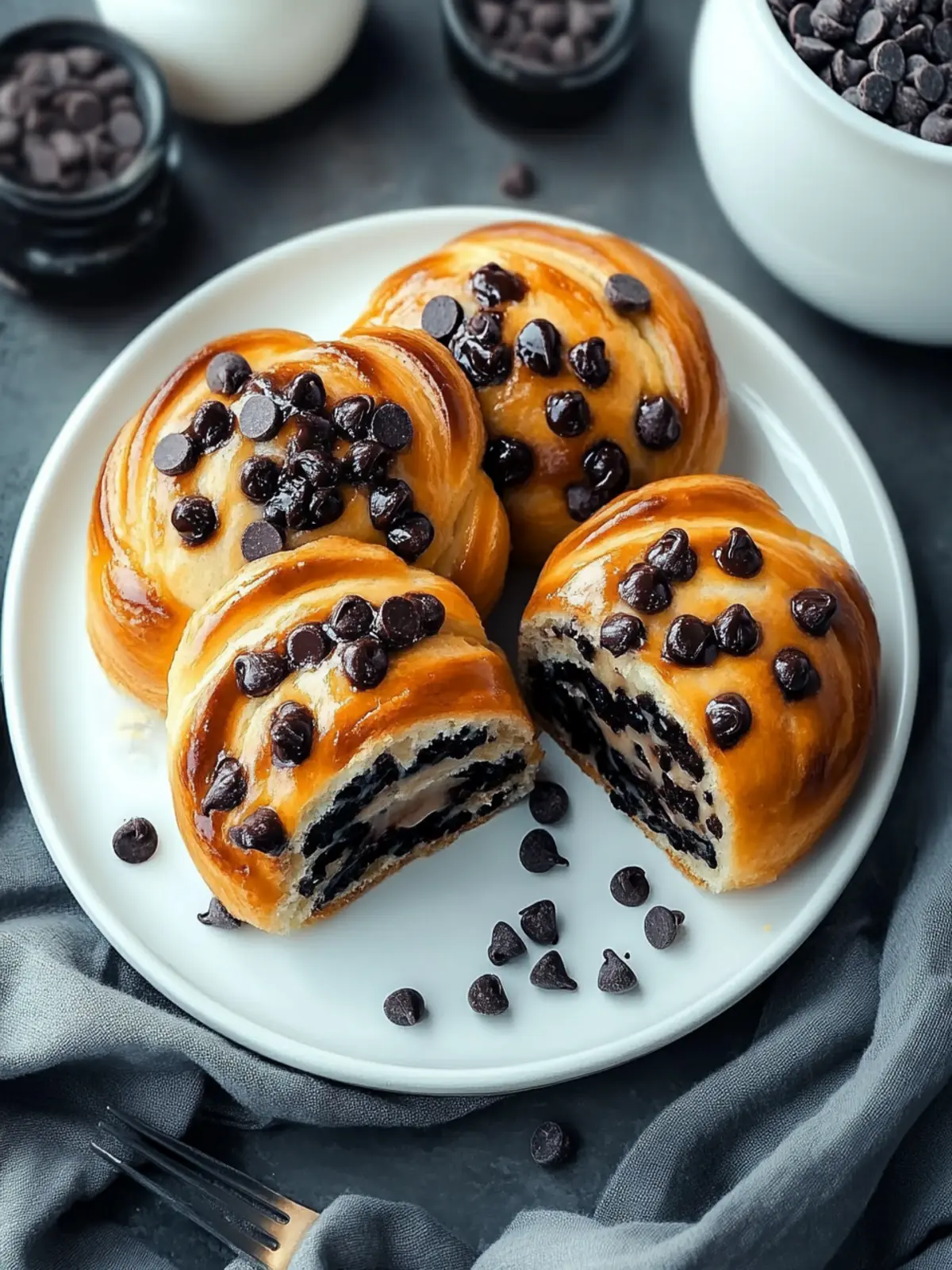Irresistible Chocolate Chip Vanilla Custard Brioches Recipe 2 Chocolate Chip Vanilla Custard Brioches