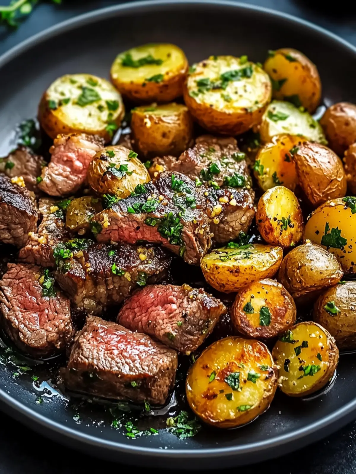 Savor Garlic Butter Steak with Potatoes for Ultimate Comfort 4 Garlic Butter Steak with Potatoes