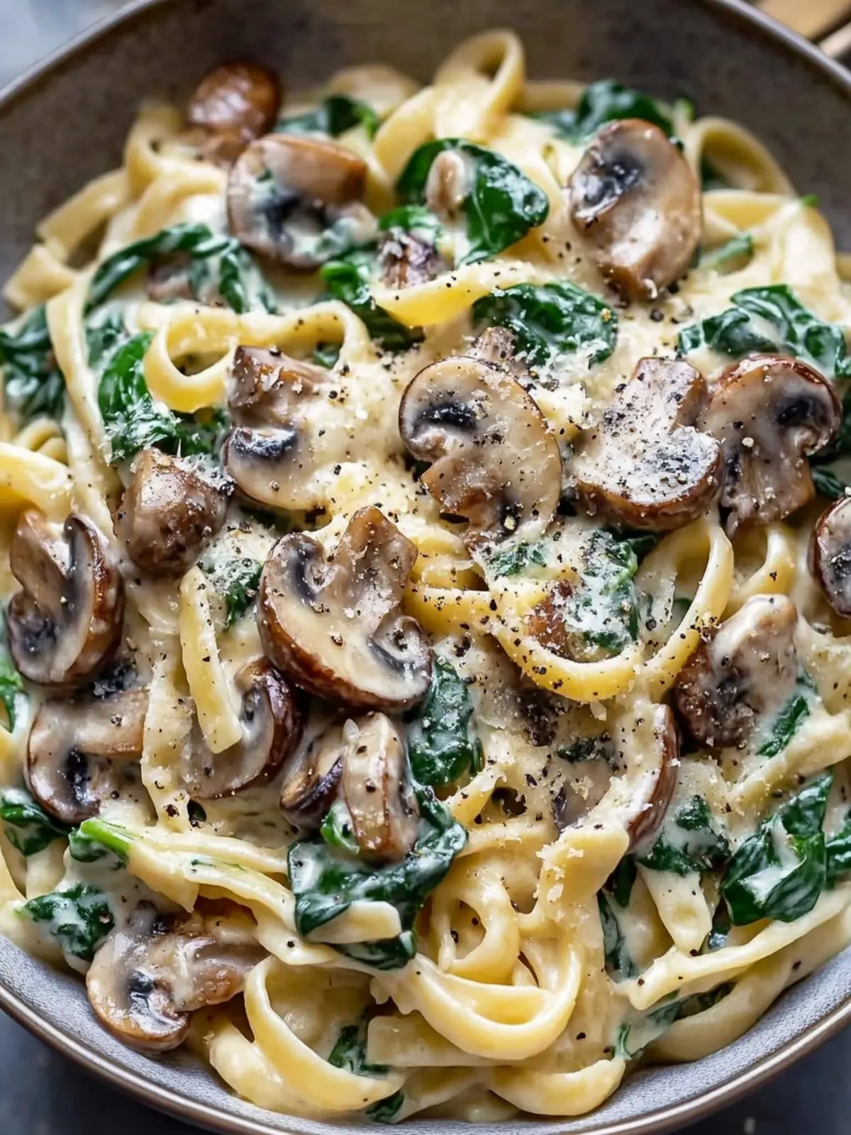 Delicious Creamy Spinach Mushroom Pasta for Cozy Nights 3 Creamy Spinach Mushroom Pasta
