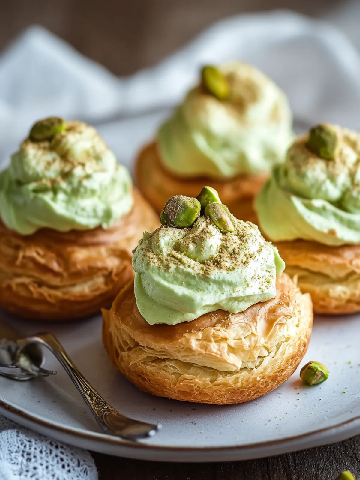 Pistachio Cream Puffs That Elevate Any Dessert Table 4 Pistachio Cream Puffs