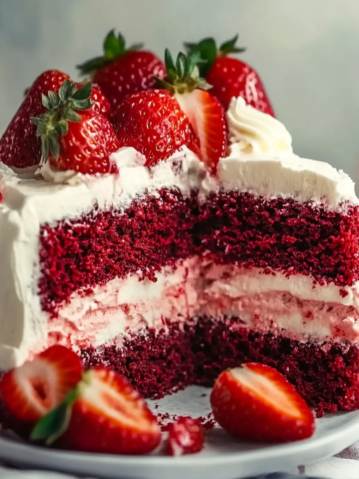 Indulge in Decadent Strawberry Velvet Cake for Every Celebration 3 Decadent Strawberry Velvet Cake