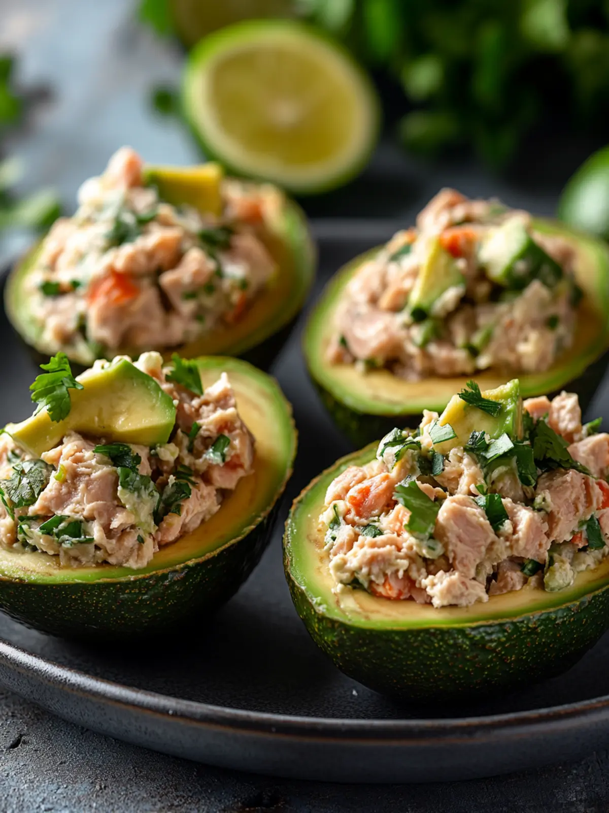 Tuna Stuffed Avocados: Quick, Healthy Perfection in Minutes 2 Tuna Stuffed Avocados