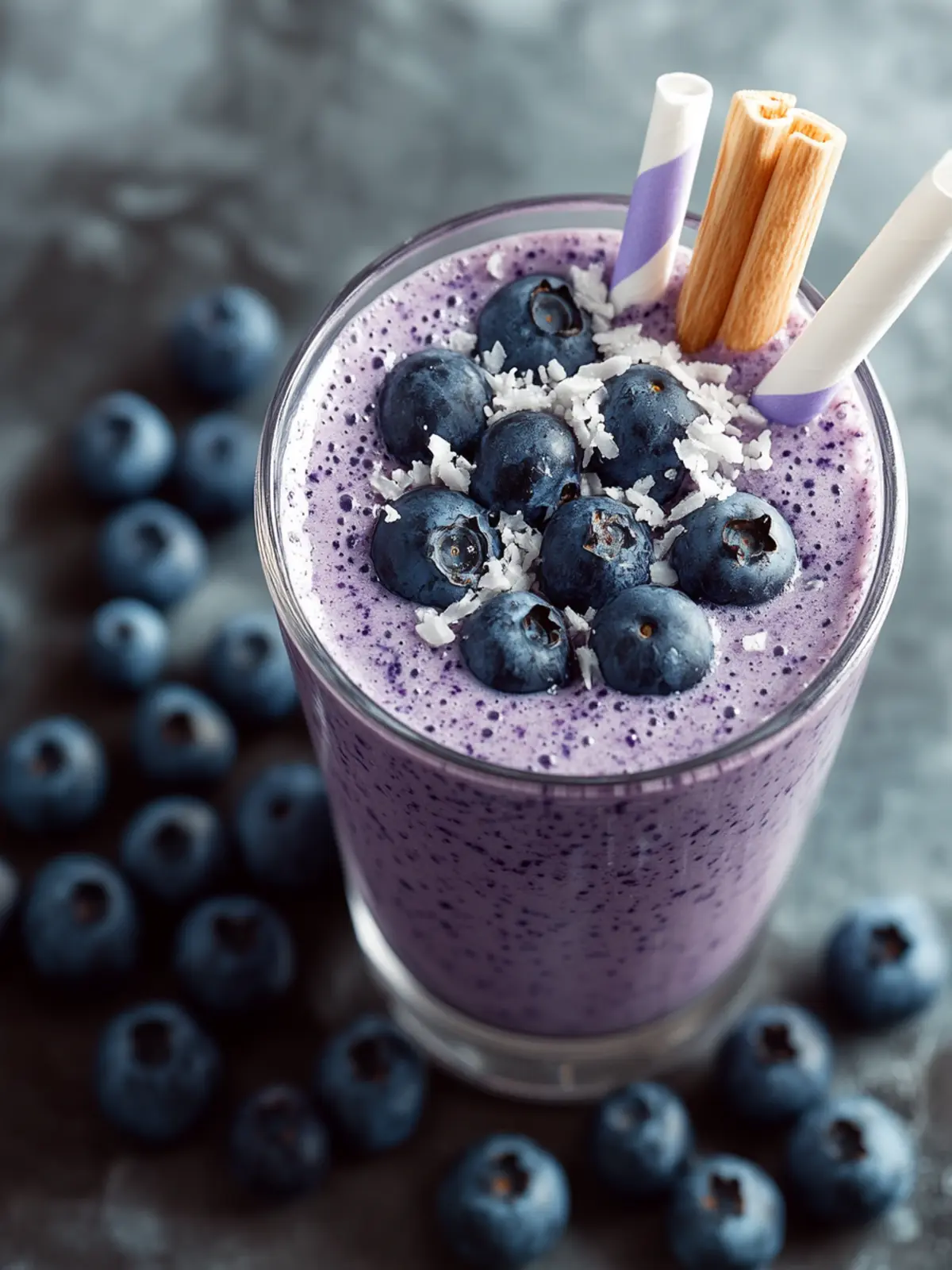 Creamy Blueberry Coconut Smoothie for a Quick Refreshing Boost 2 Creamy Blueberry Coconut Smoothie